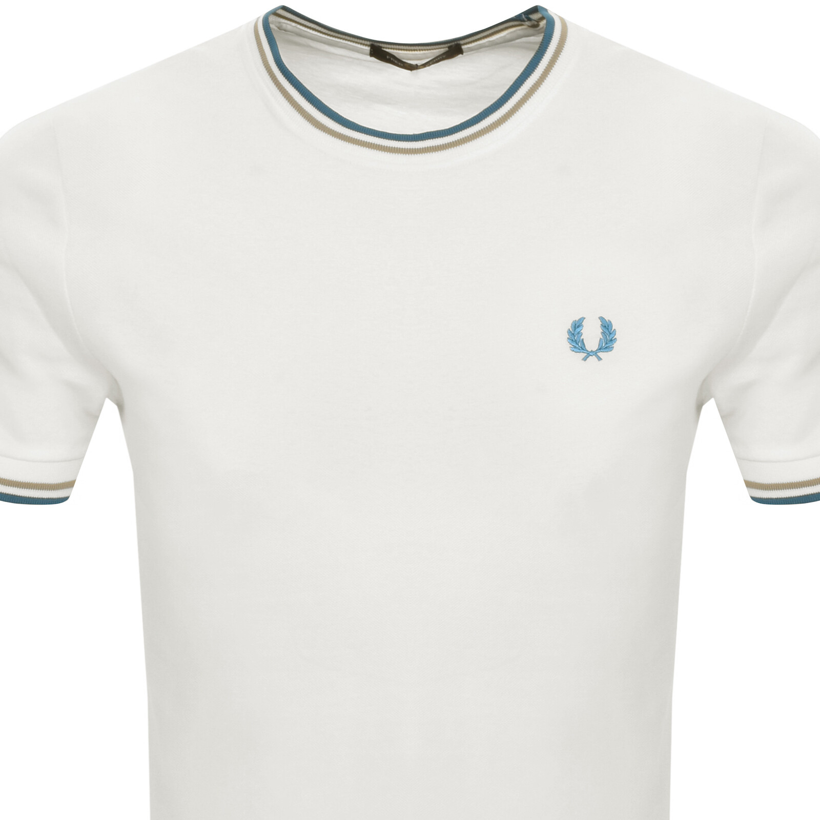 FRED PERRY FRED PERRY TWIN TIPPED T SHIRT WHITE 