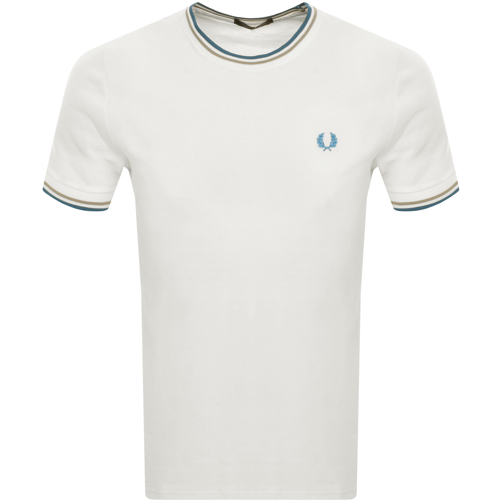 FRED PERRY FRED PERRY TWIN TIPPED T SHIRT WHITE 