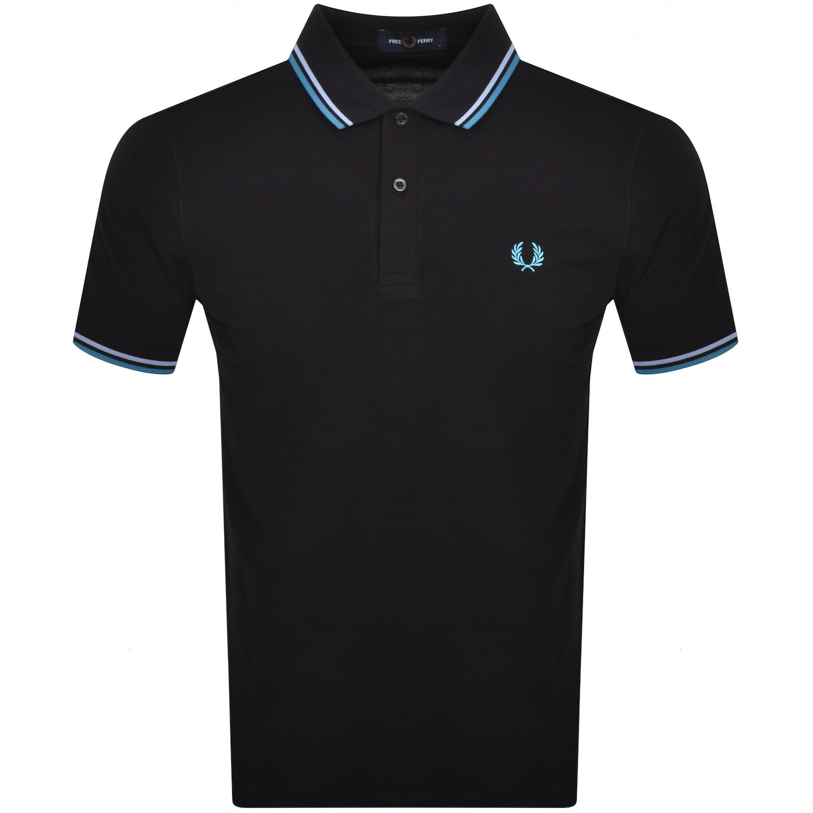 Fred Perry Twin Tipped Polo T Shirt Black