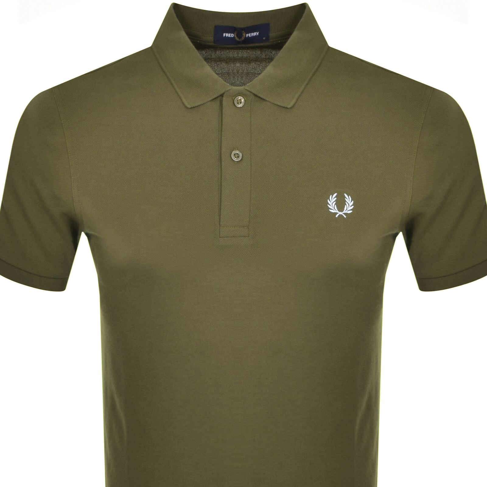 Shop Fred Perry Plain Polo T Shirt Green