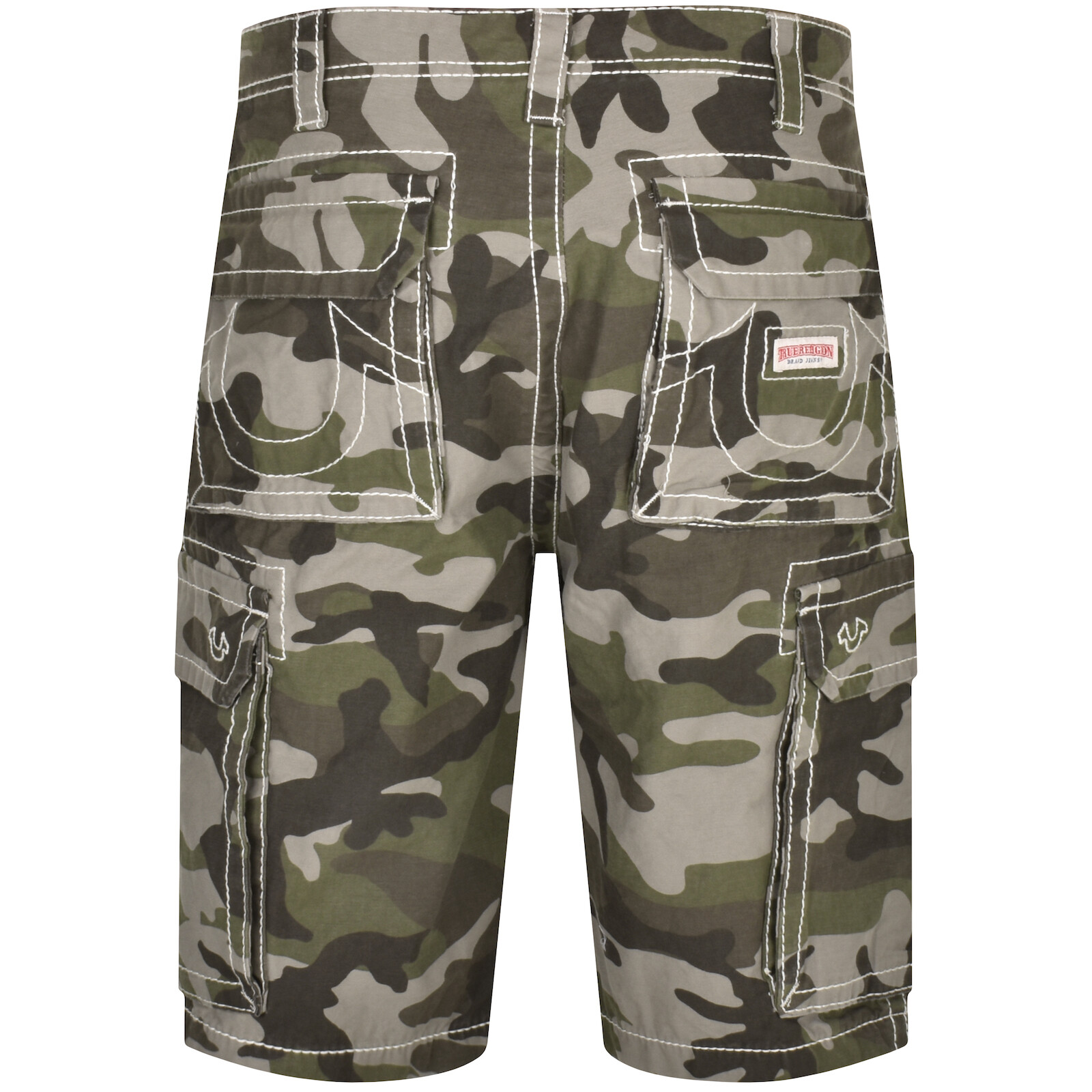 Shop True Religion Big T Cargo Shorts Khaki