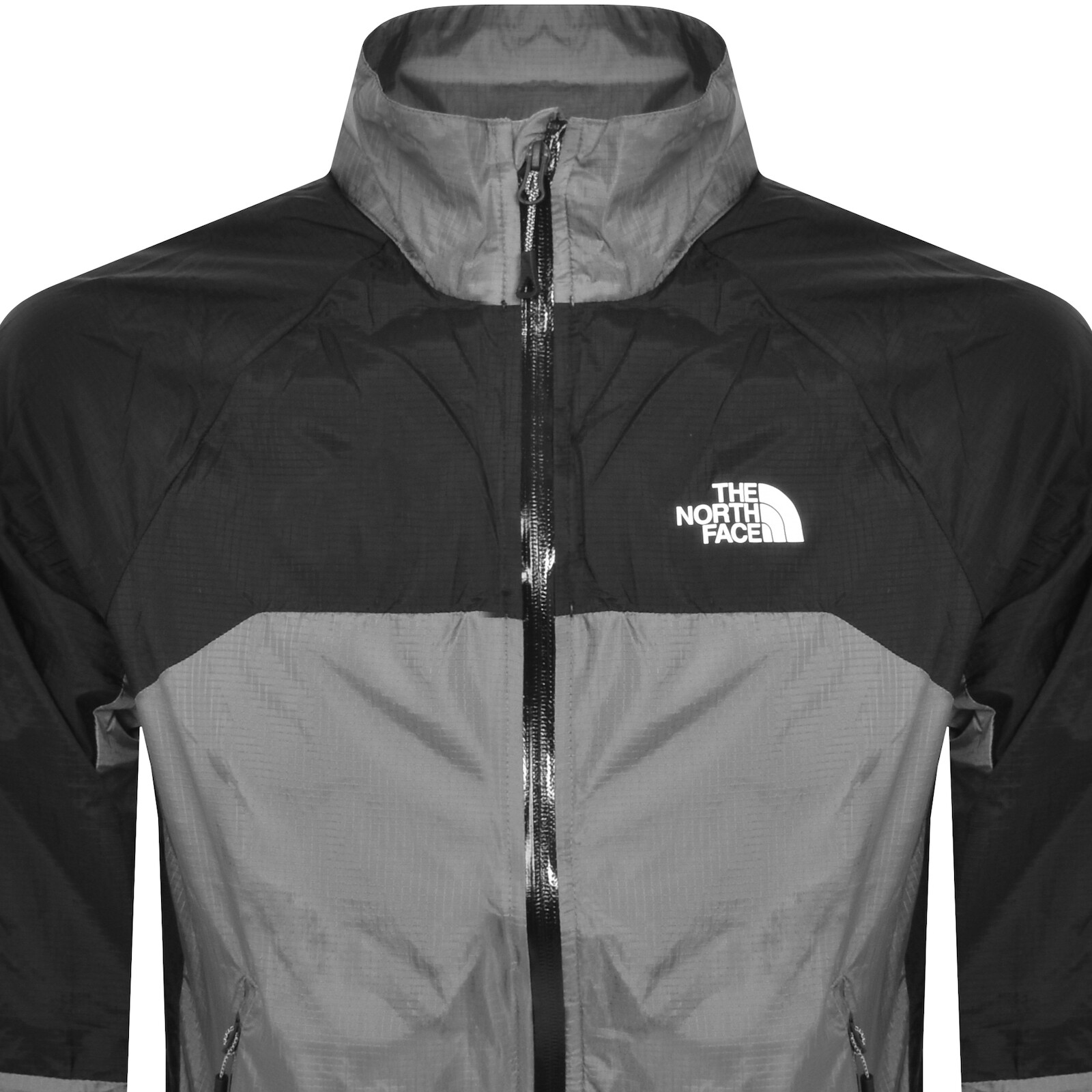 Shop The North Face Wind Shell Jacket Grey