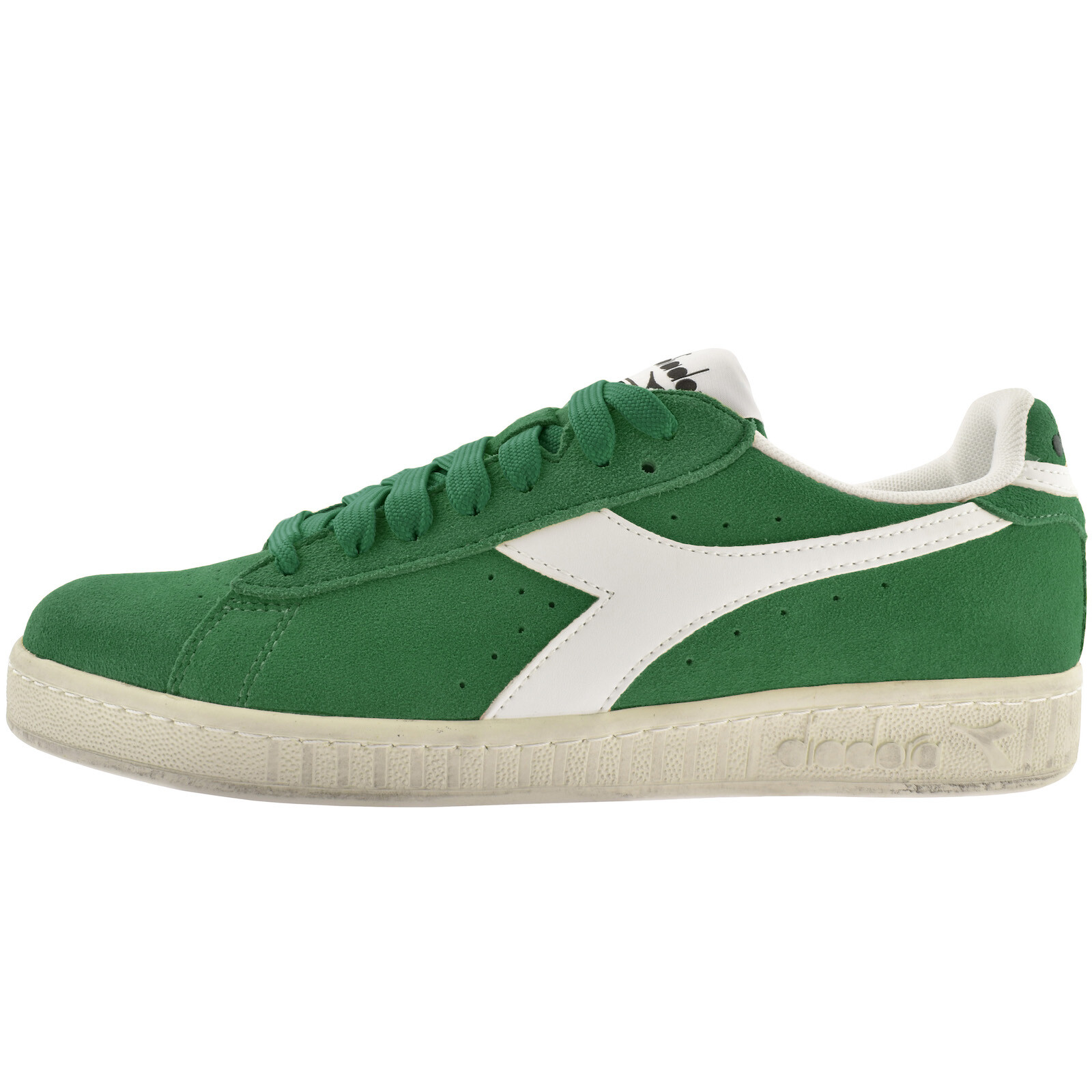 Shop Diadora Game L Low Suede Trainers Green