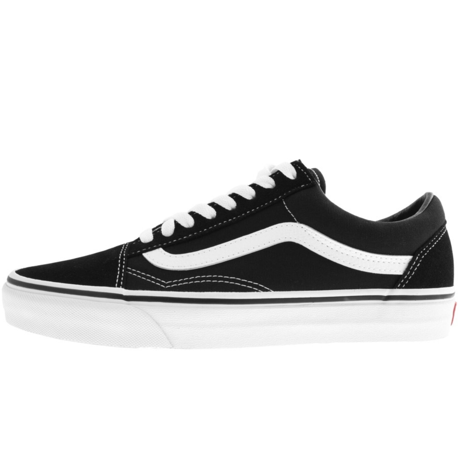 Shop Vans Old Skool Canvas Trainers Black