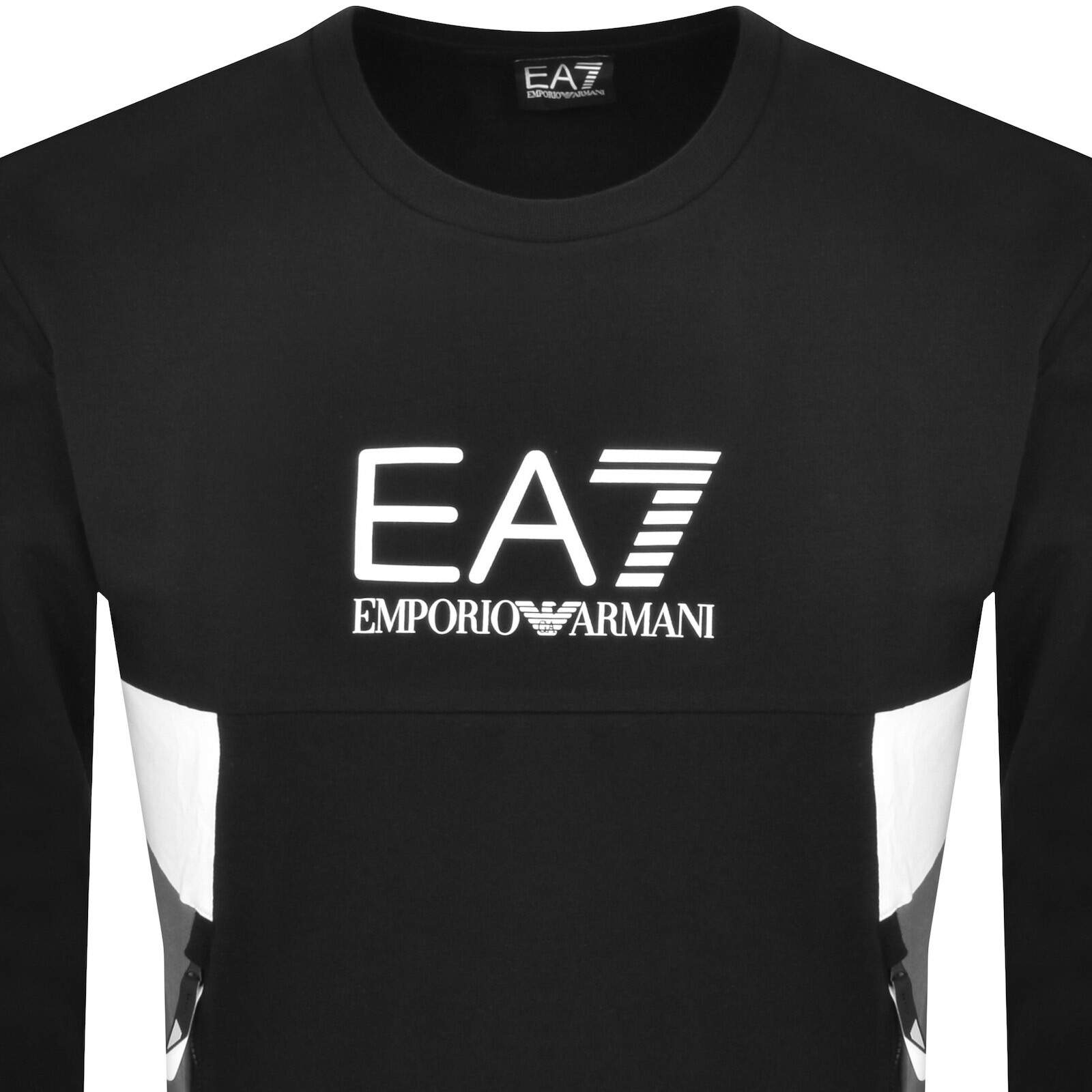 Shop Ea7 Emporio Armani Logo Sweatshirt Black