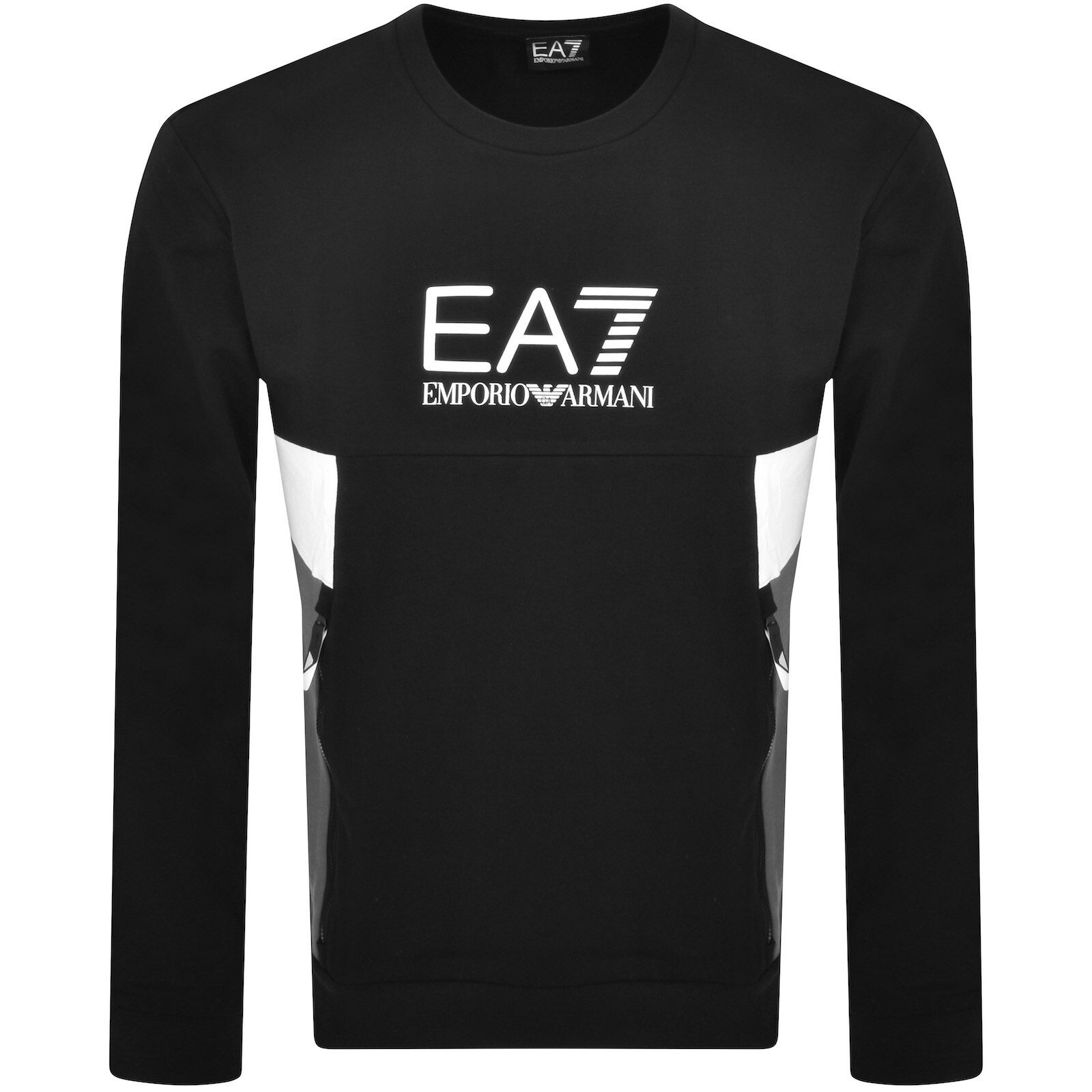 Shop Ea7 Emporio Armani Logo Sweatshirt Black