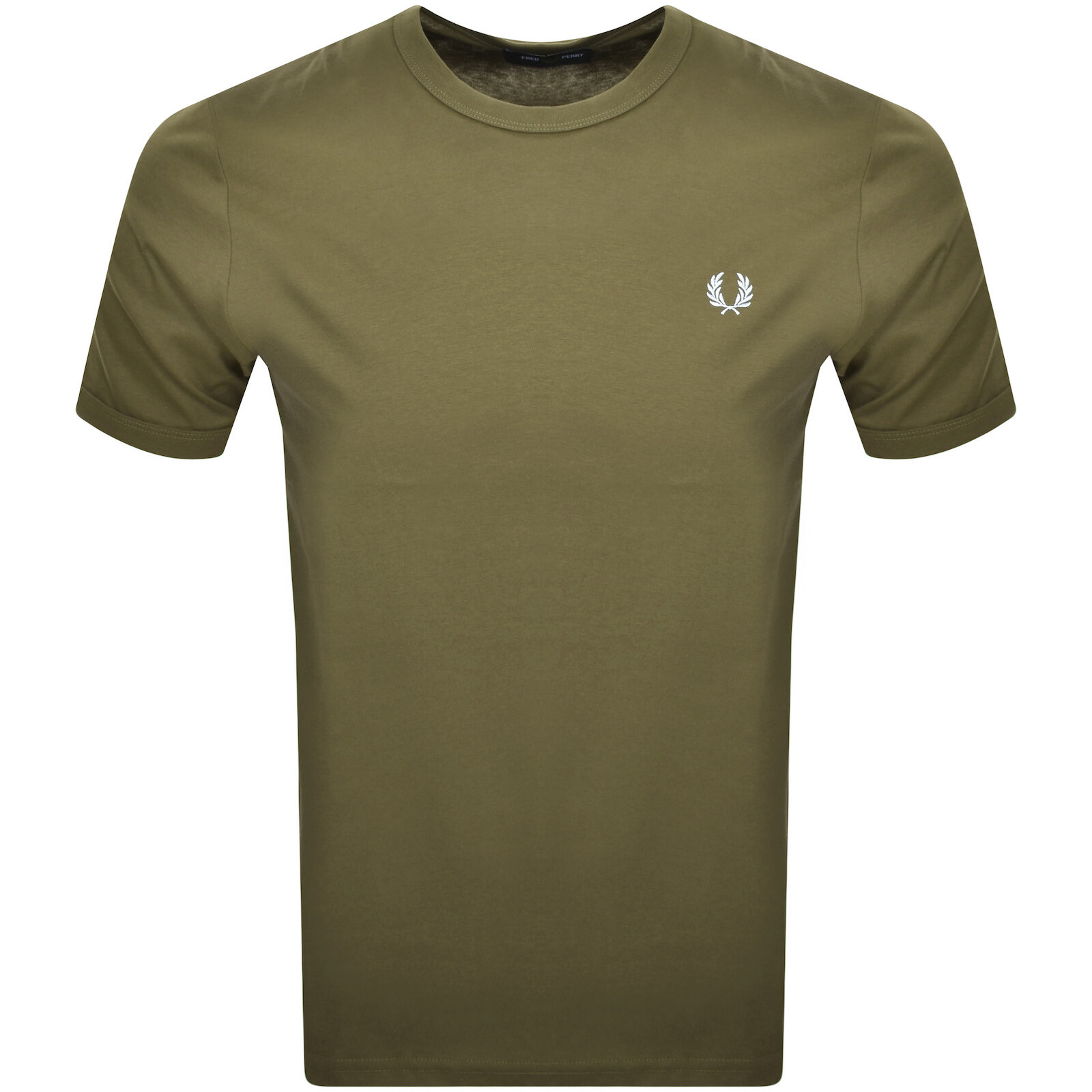 Shop Fred Perry Ringer T Shirt Green