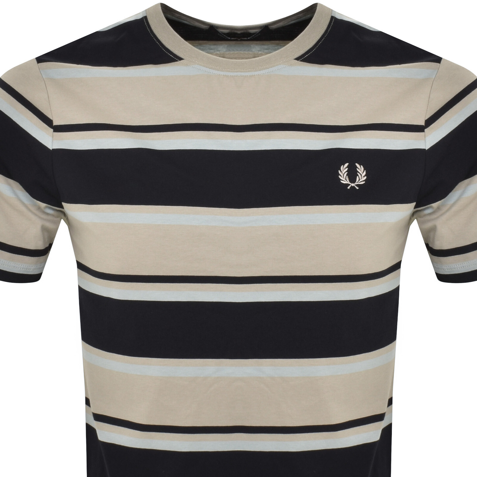 Shop Fred Perry Bold Stripe T Shirt Navy