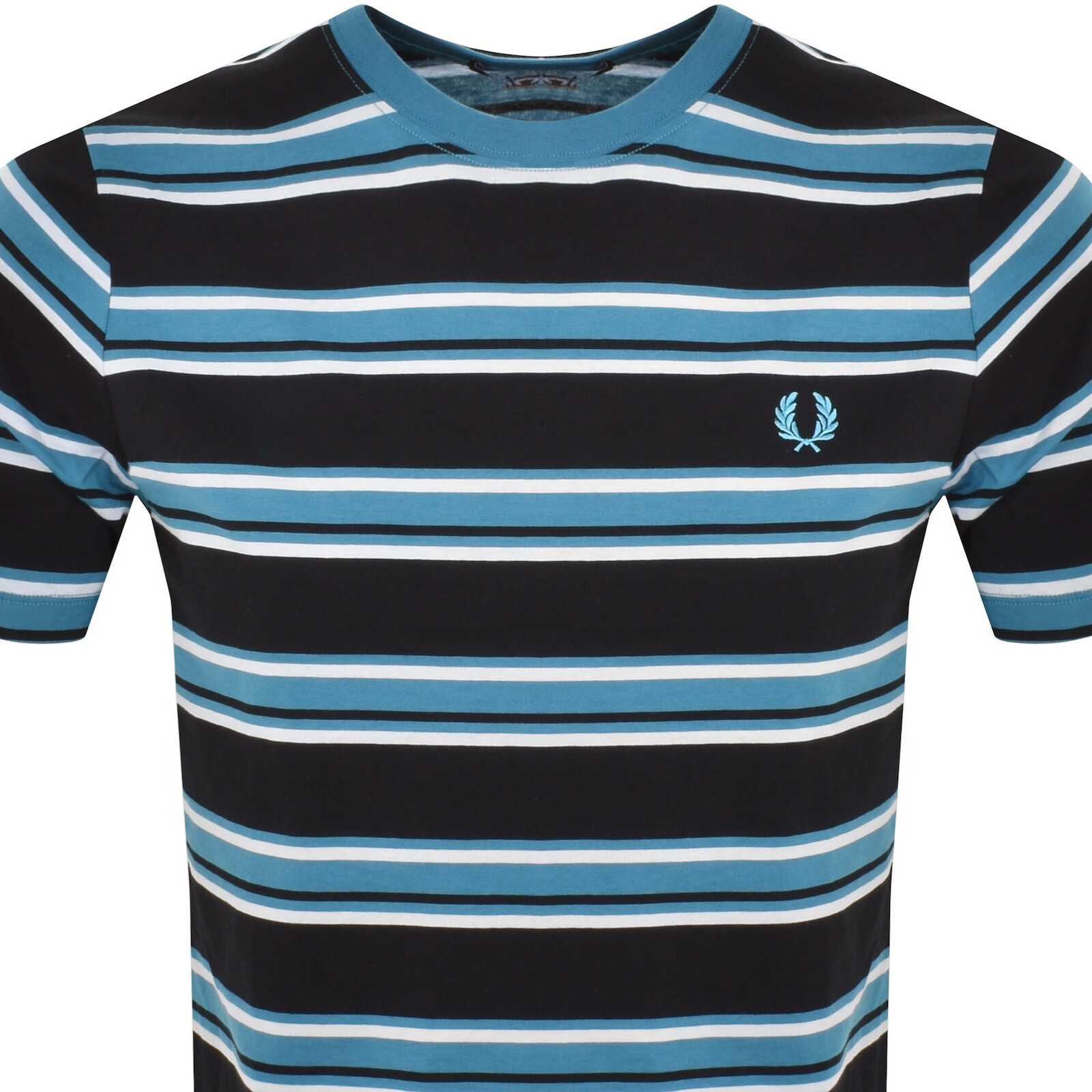 Shop Fred Perry Stripe T Shirt Black