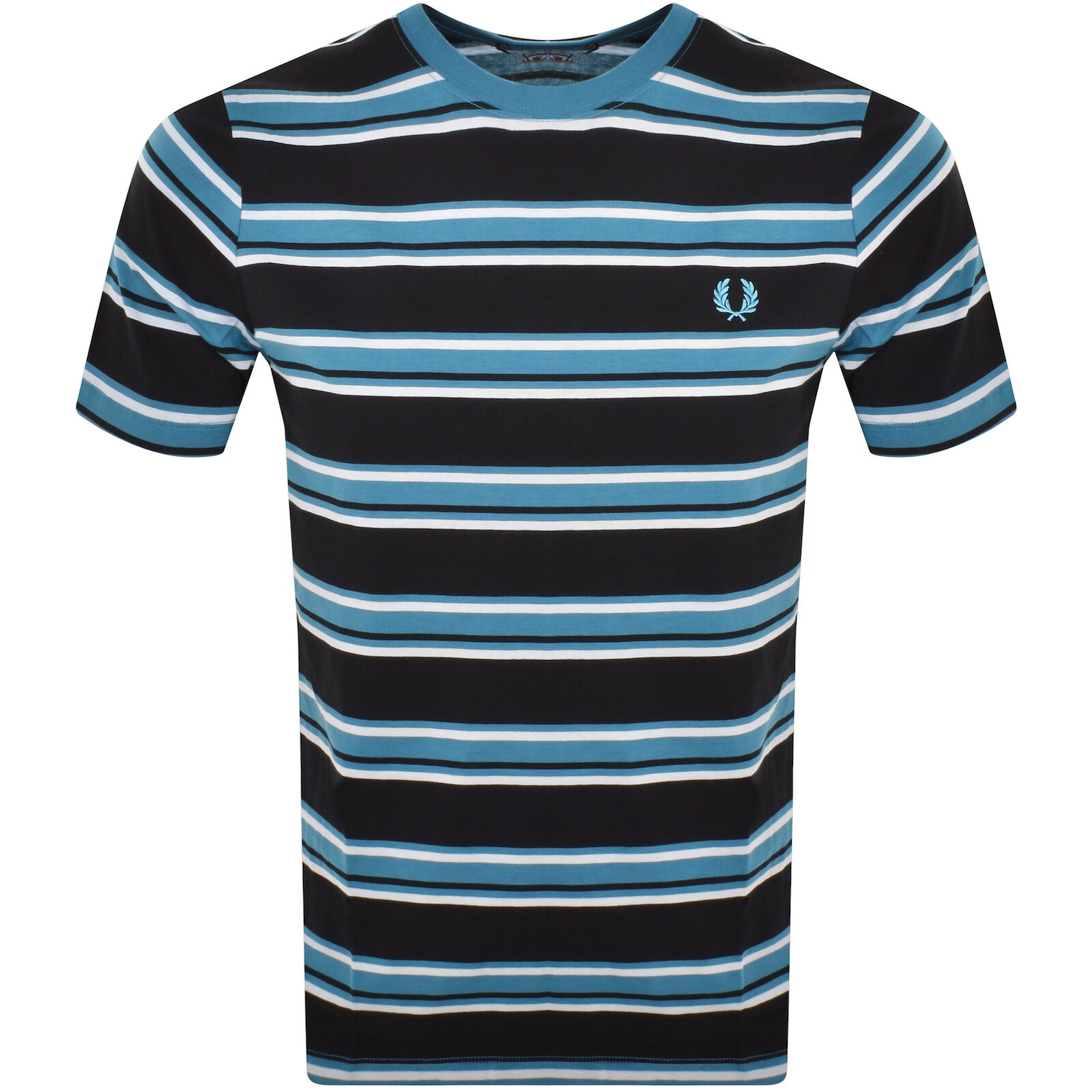 Shop Fred Perry Stripe T Shirt Black