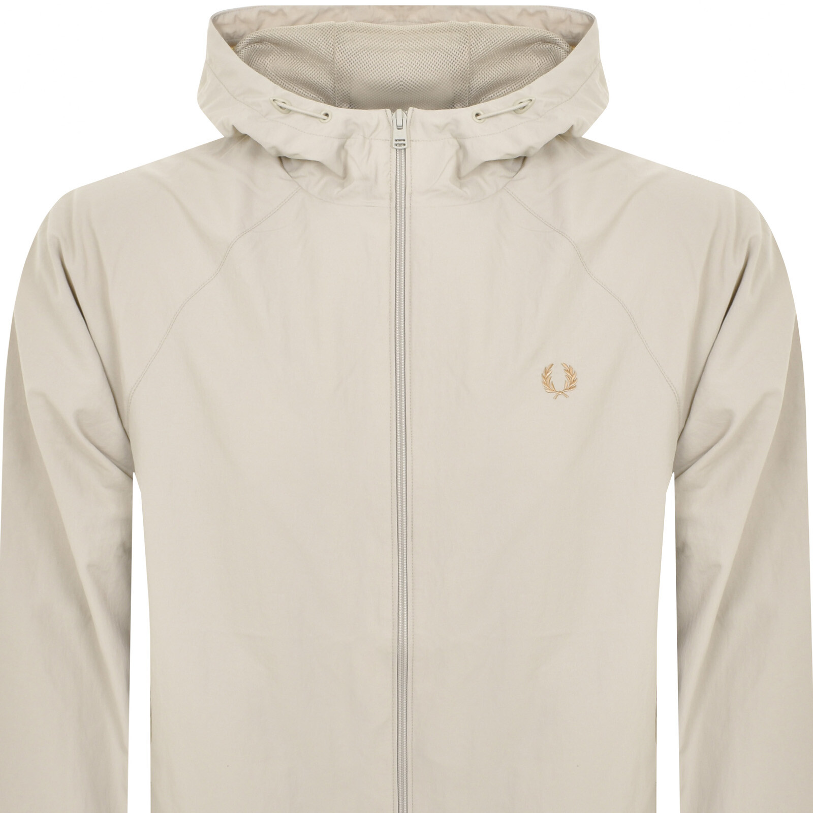 Shop Fred Perry Hooded Shell Jacket Grey