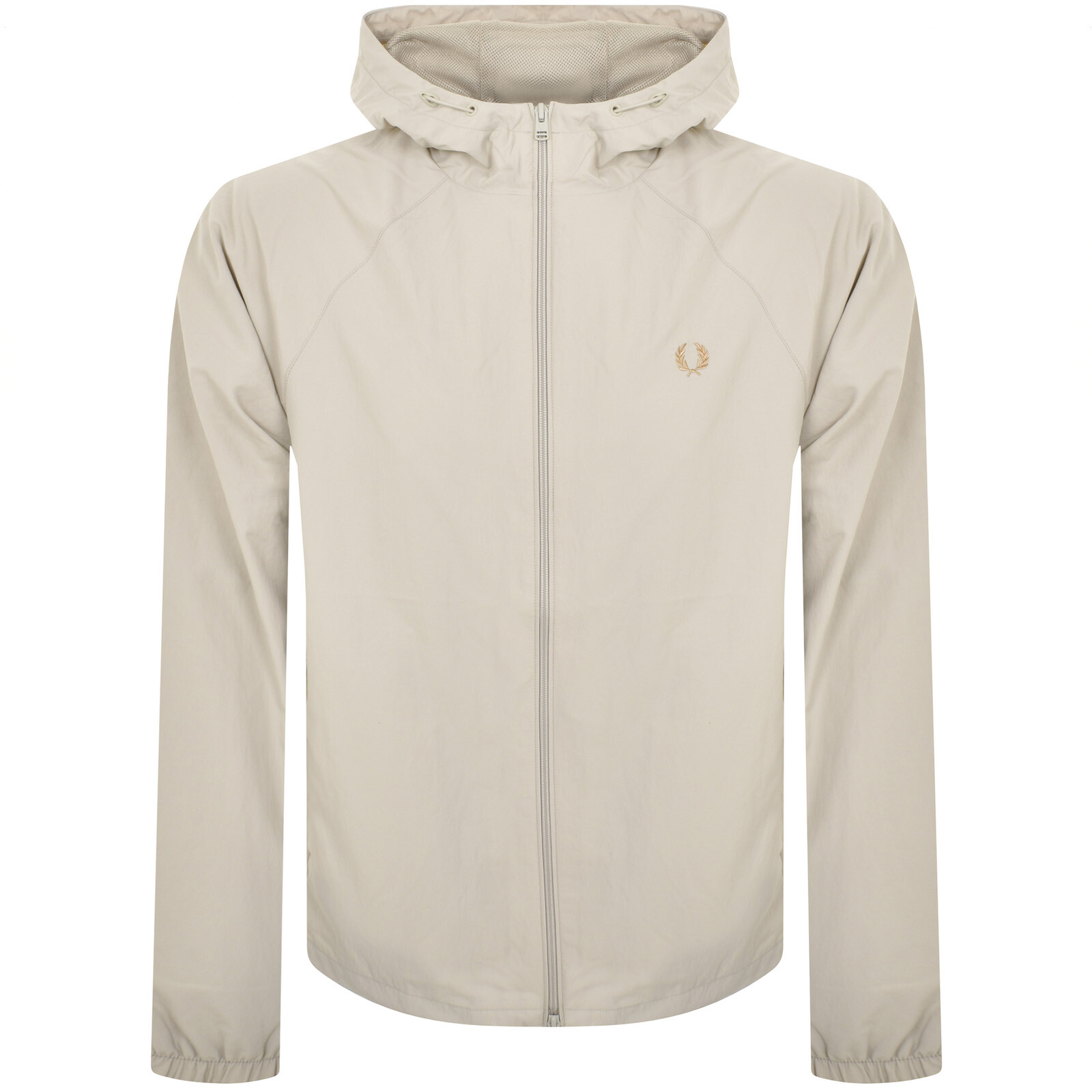 Shop Fred Perry Hooded Shell Jacket Grey