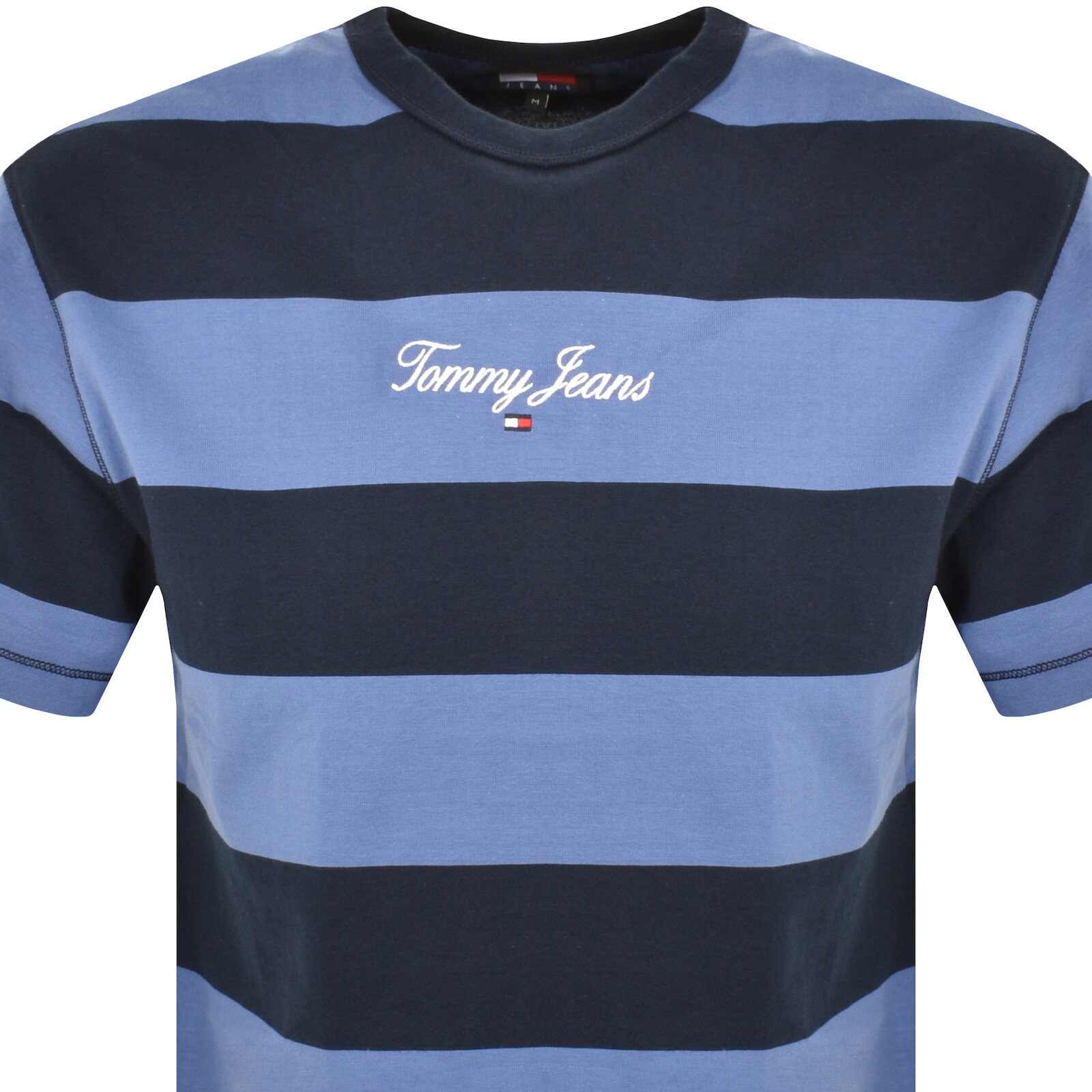 Shop Tommy Jeans Bold Stripe Logo T Shirt Navy