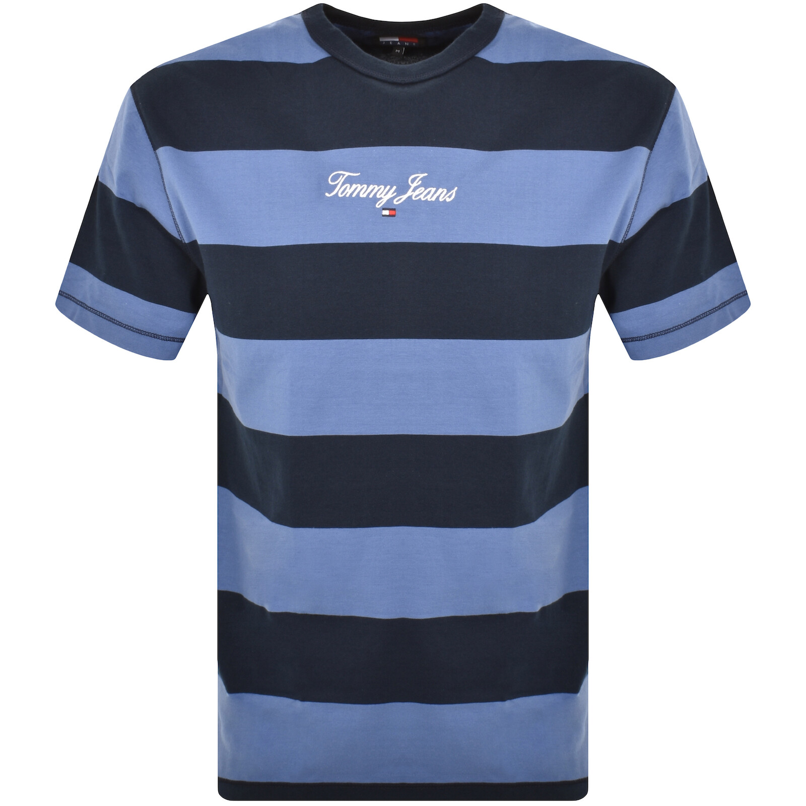 Shop Tommy Jeans Bold Stripe Logo T Shirt Navy