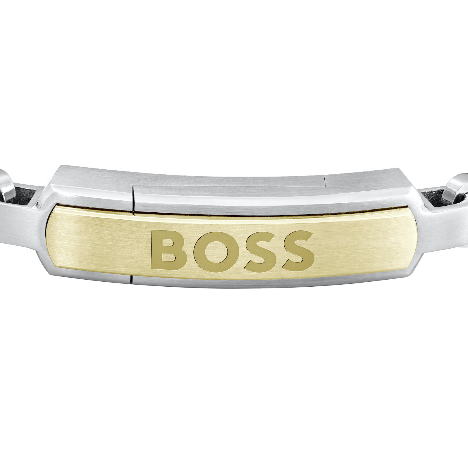 Shop Boss Business Boss Devon Two Tone Chain Bracelet Silver