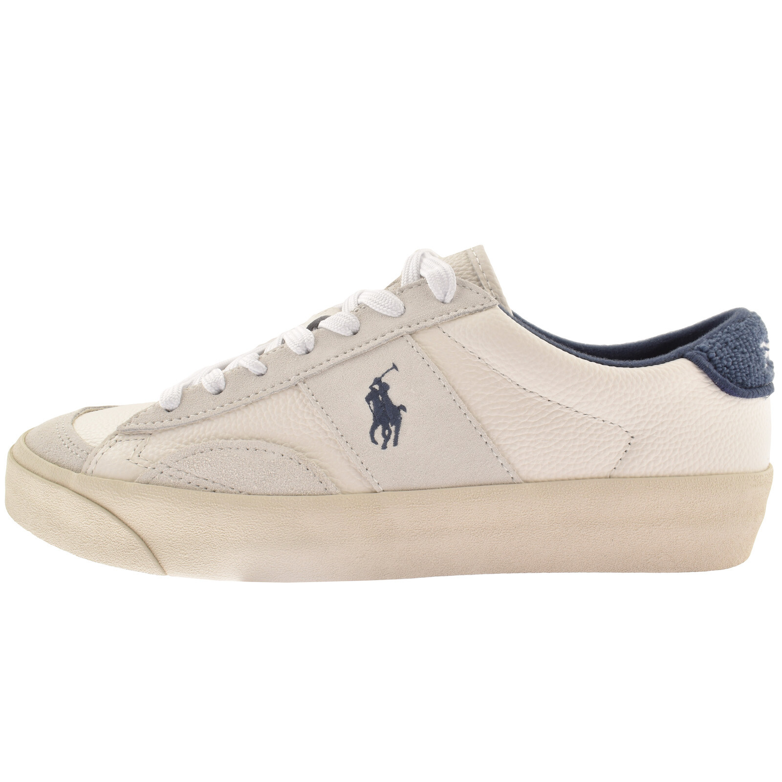 Shop Ralph Lauren Sayer Sport Trainers White