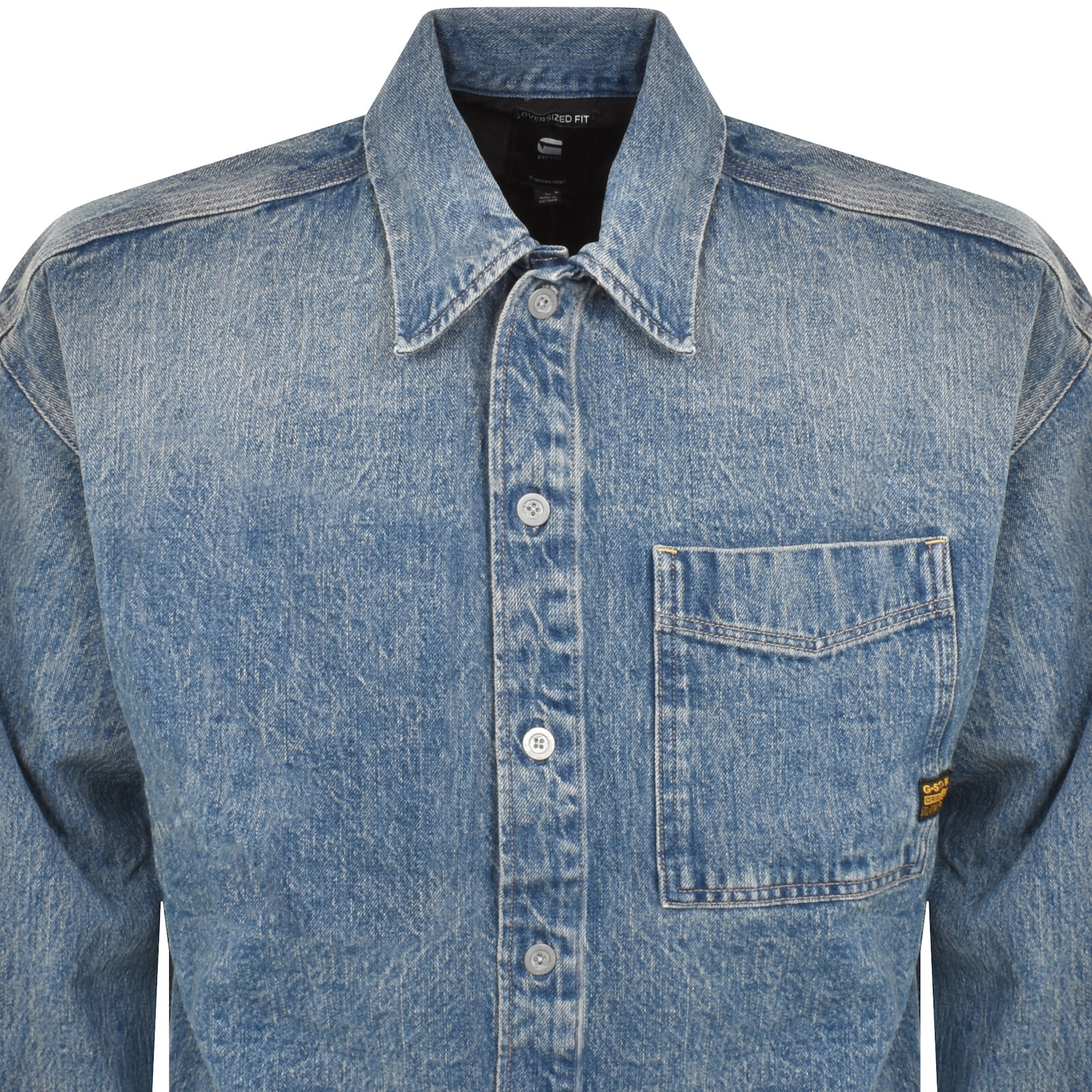 G-STAR G STAR RAW BOXY OVERSHIRT BLUE 