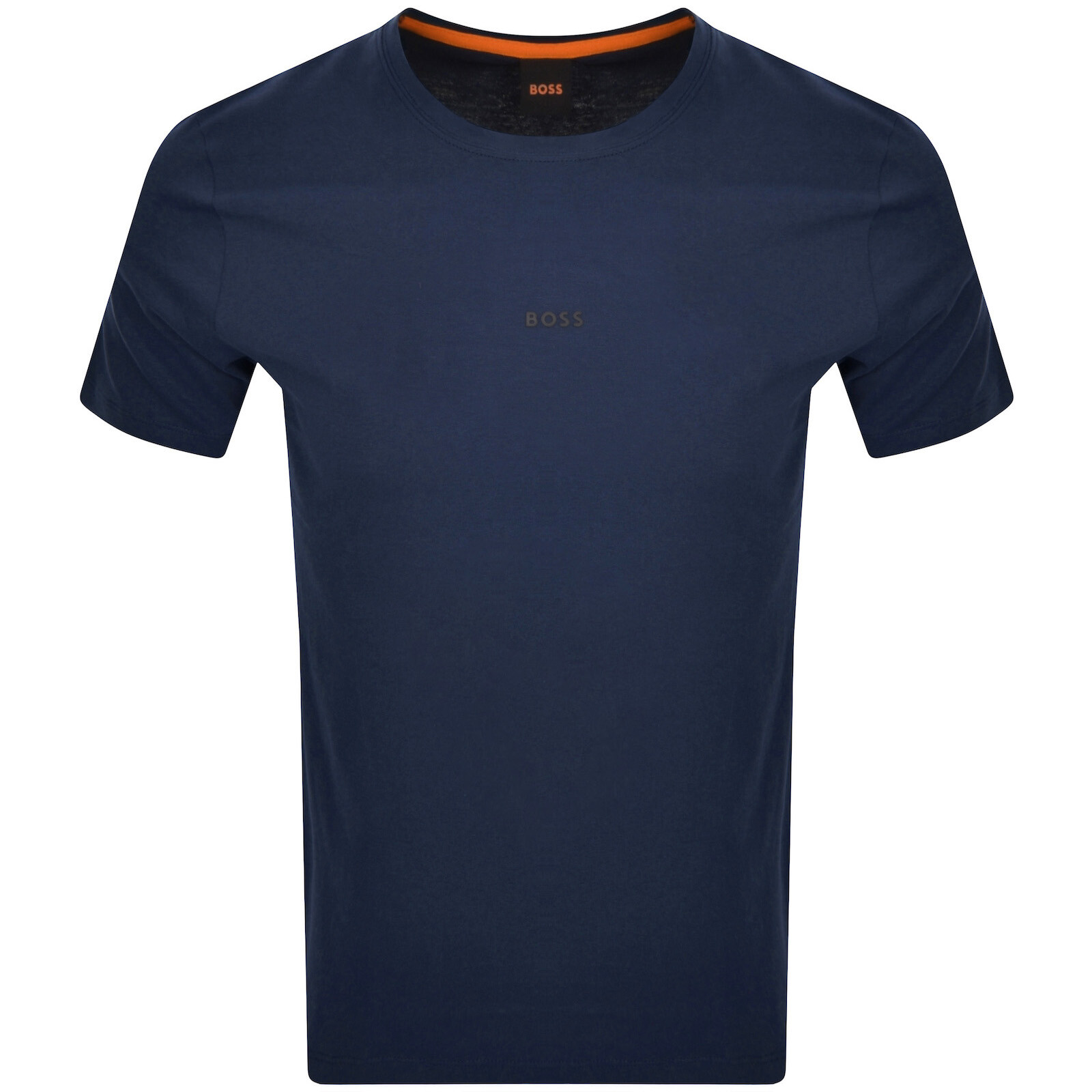 Boss Casual Boss Tchup Logo T Shirt Navy In Brown