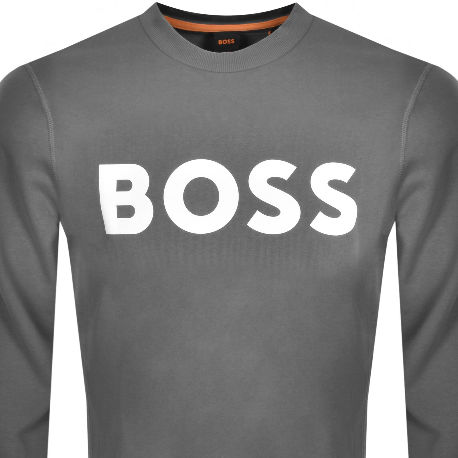 Shop Boss Casual Boss We Basic Crew Neck Sweatshirt Grey