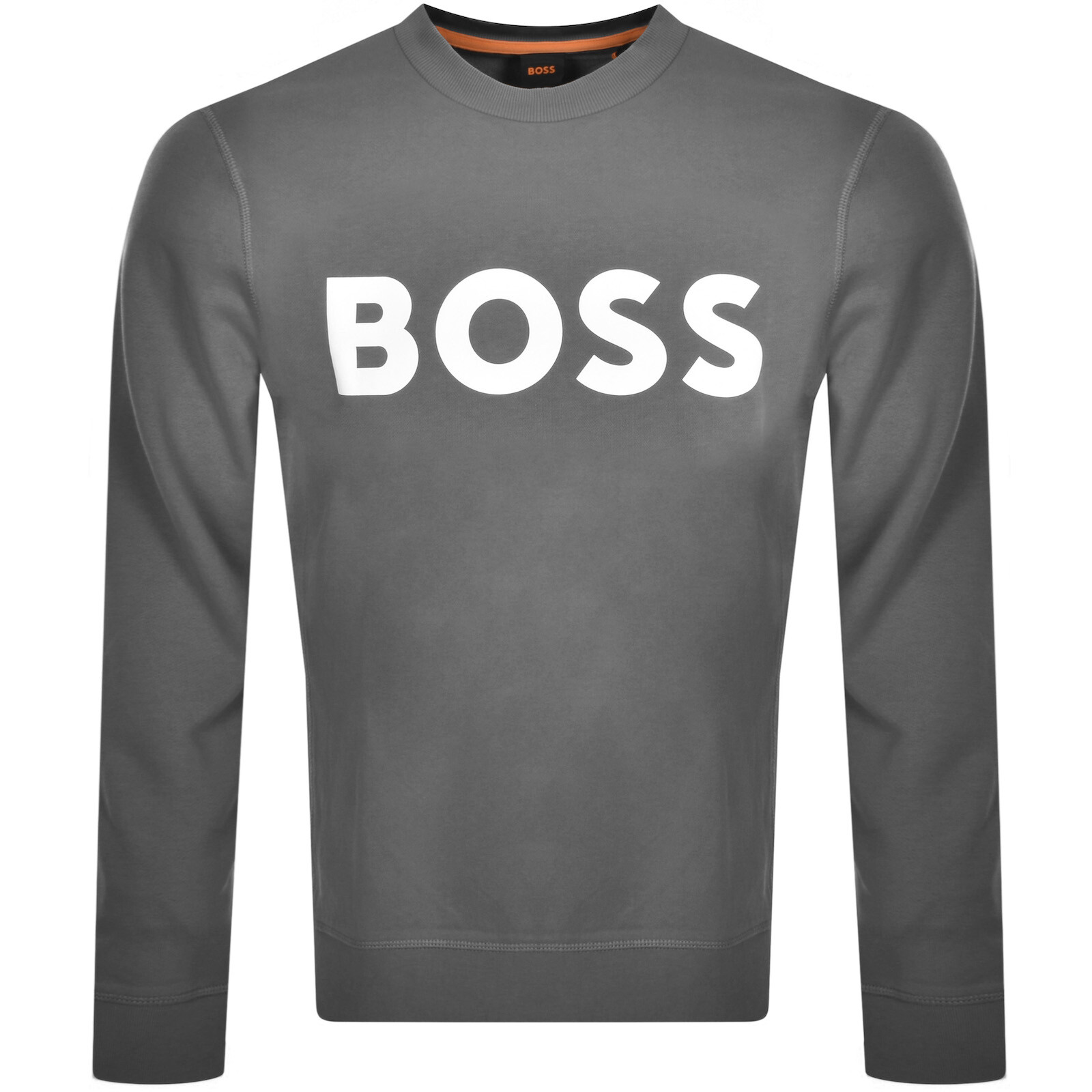 Shop Boss Casual Boss We Basic Crew Neck Sweatshirt Grey