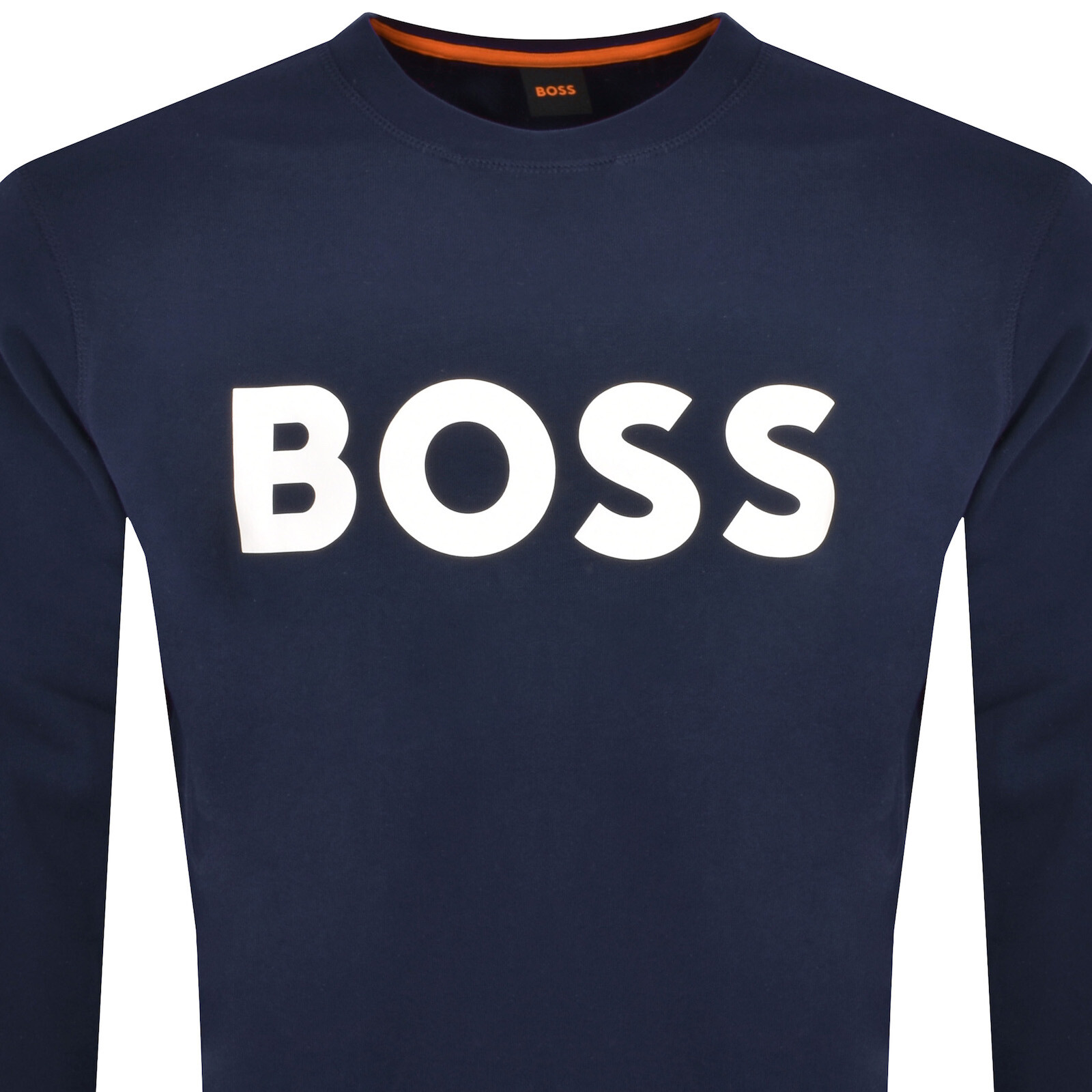 Shop Boss Casual Boss We Basic Crew Neck Sweatshirt Navy