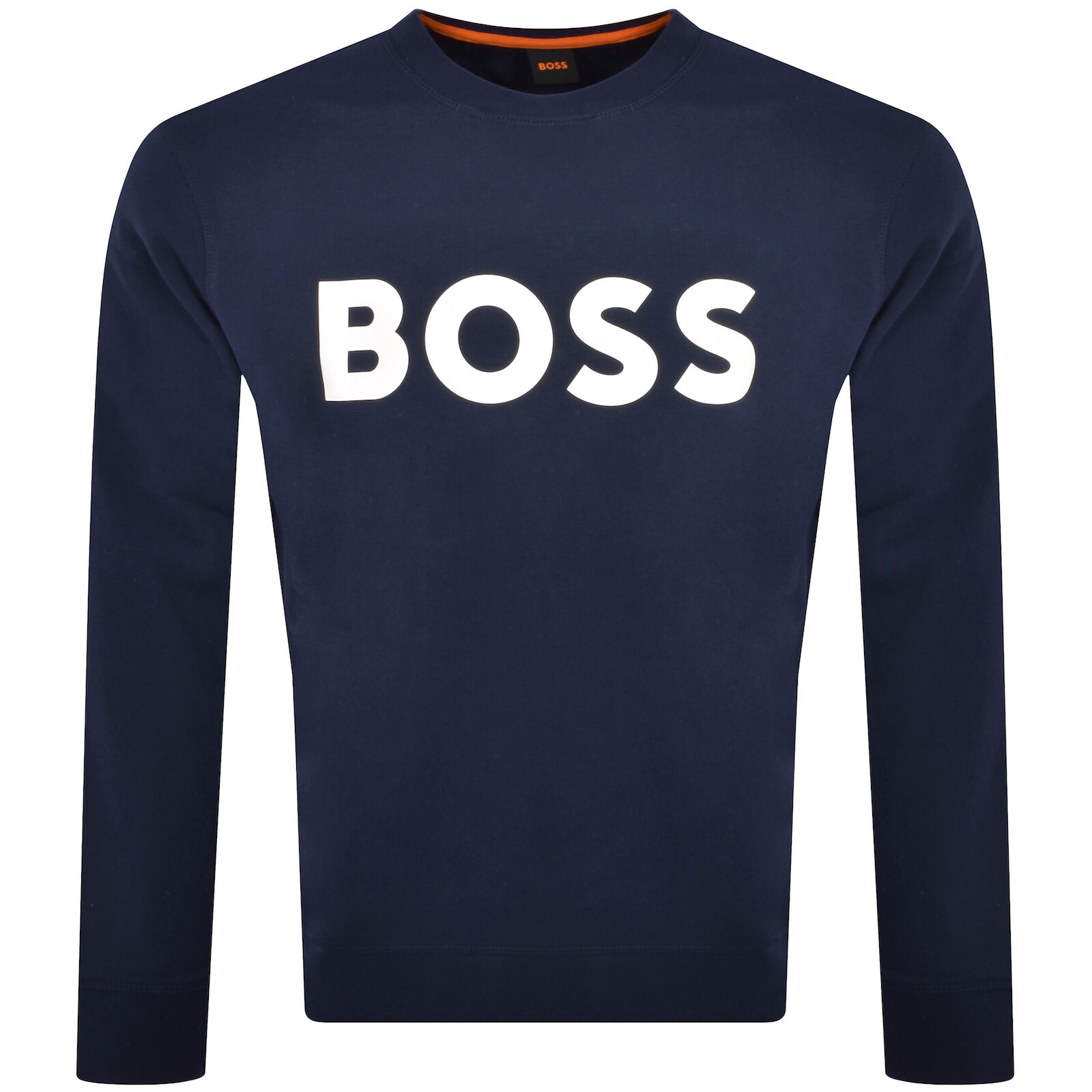 Shop Boss Casual Boss We Basic Crew Neck Sweatshirt Navy