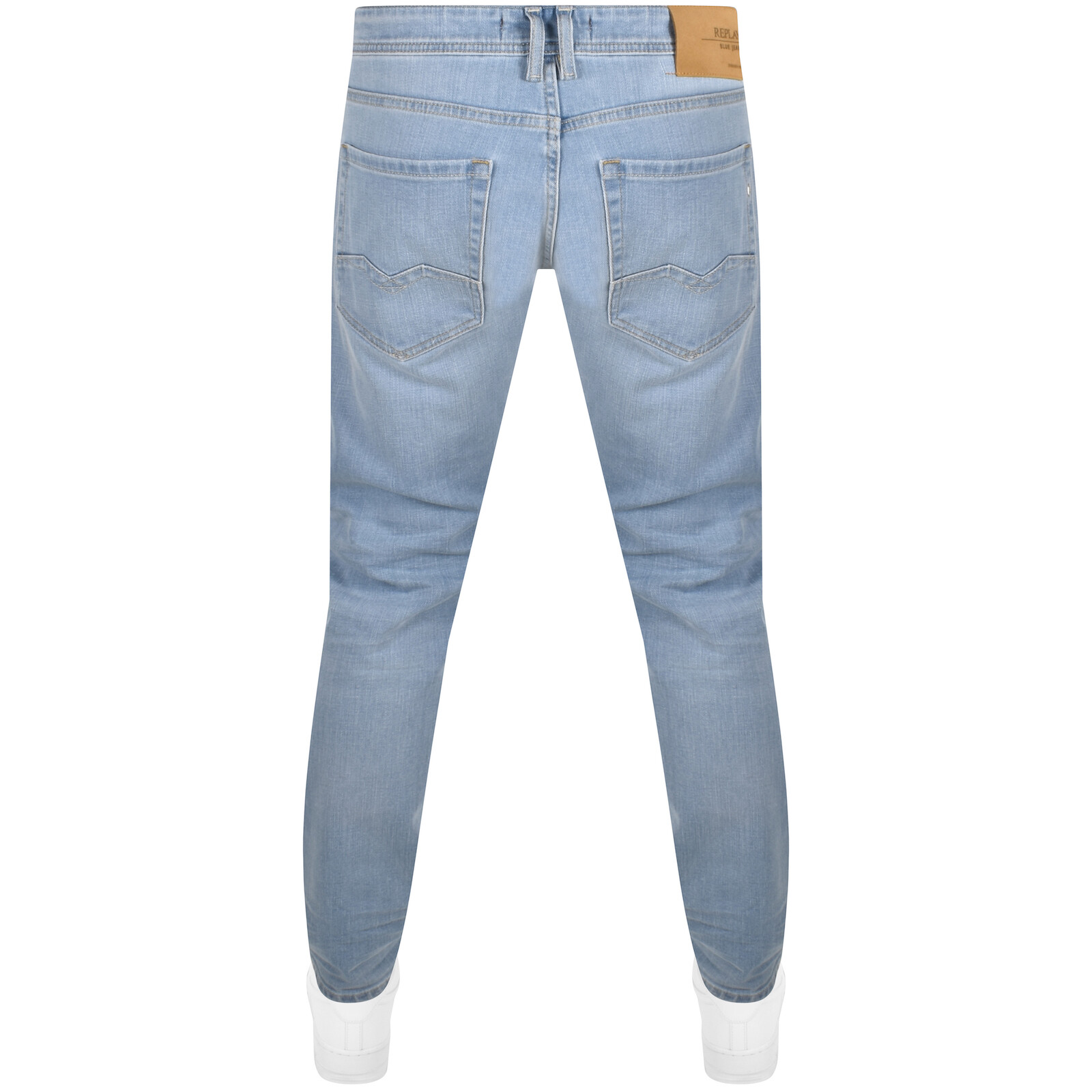 Shop Replay Comfort Fit Rocco Light Wash Jeans Blue