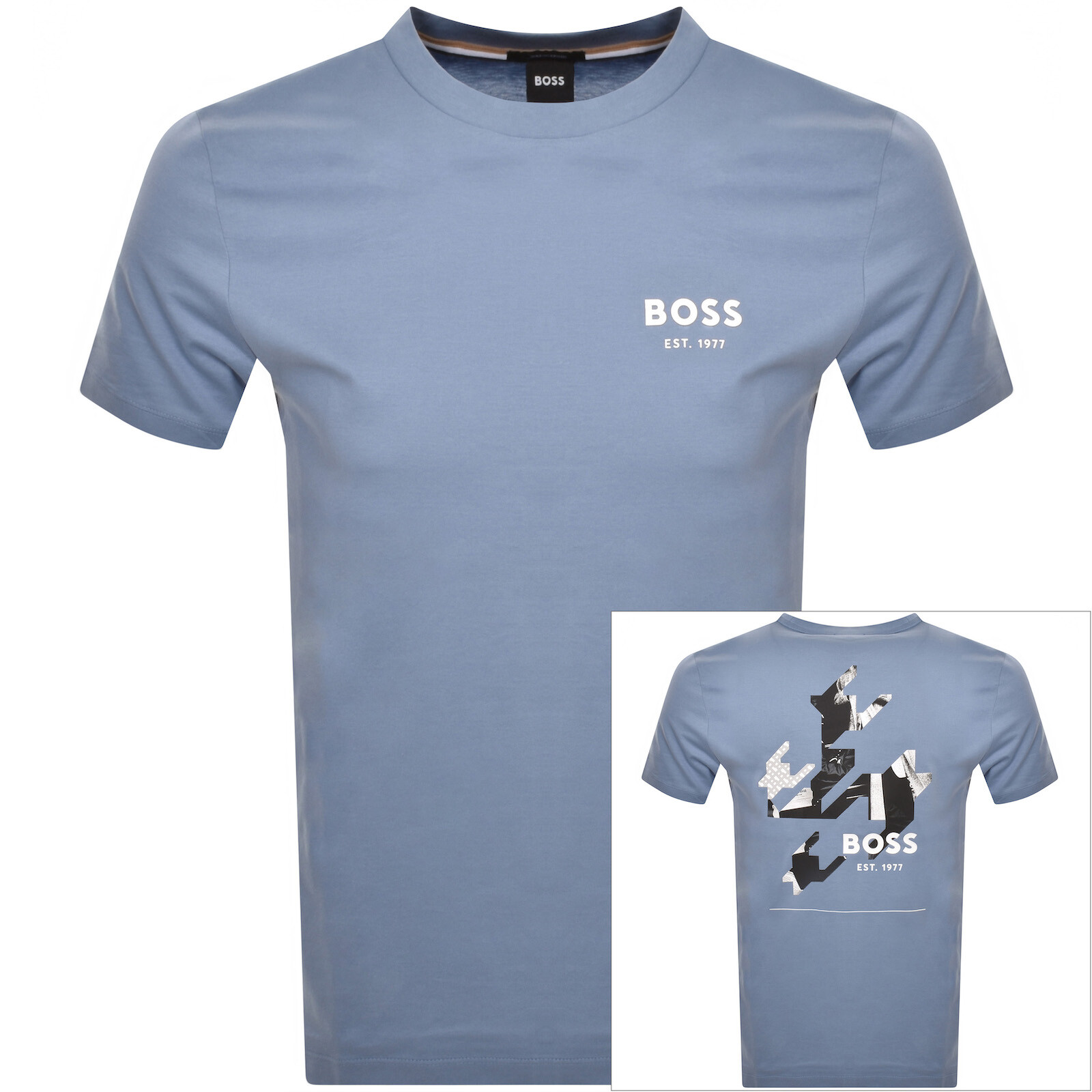 Shop Boss Business Boss Thompson 24 Logo T Shirt Blue