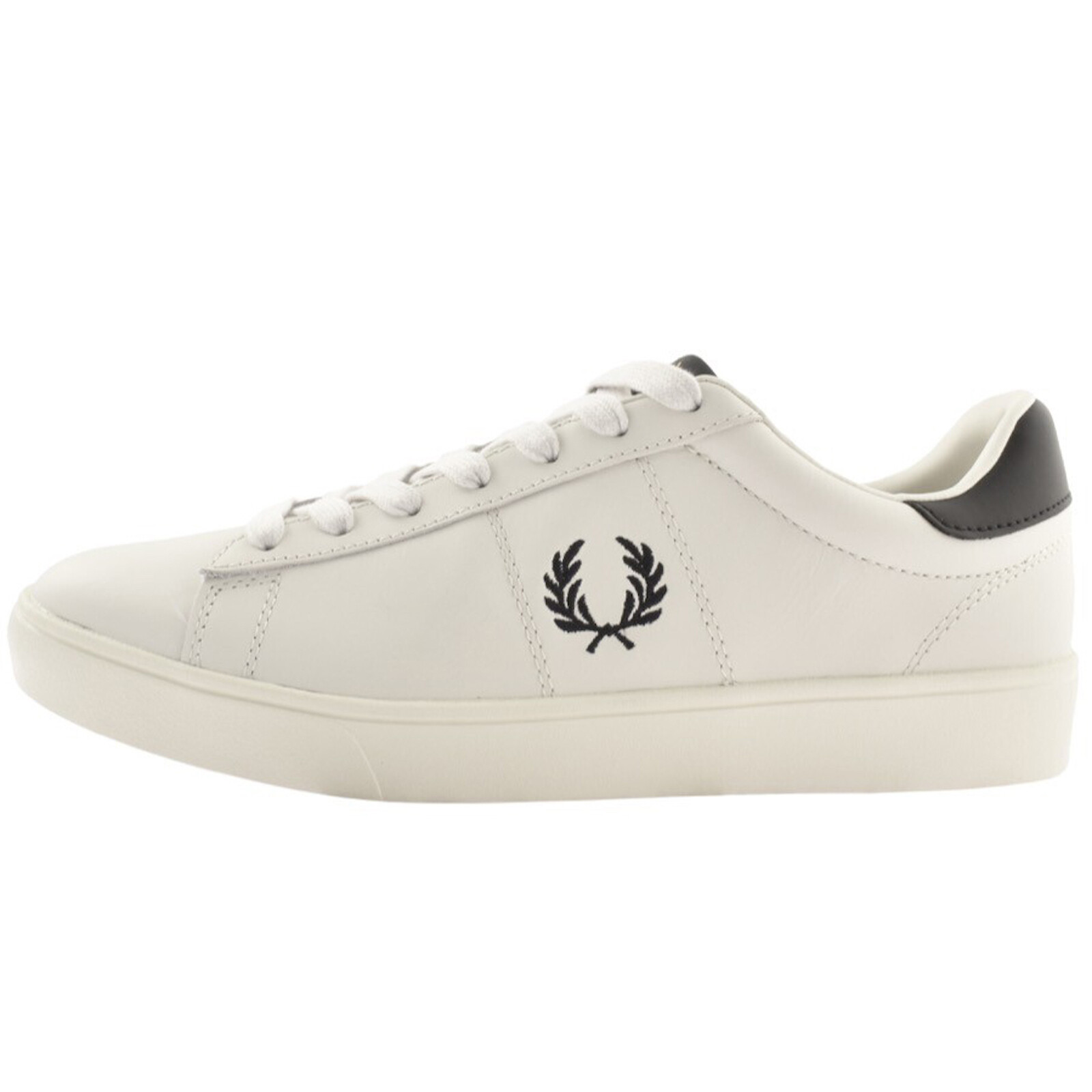 Shop Fred Perry Spencer Leather Trainers White