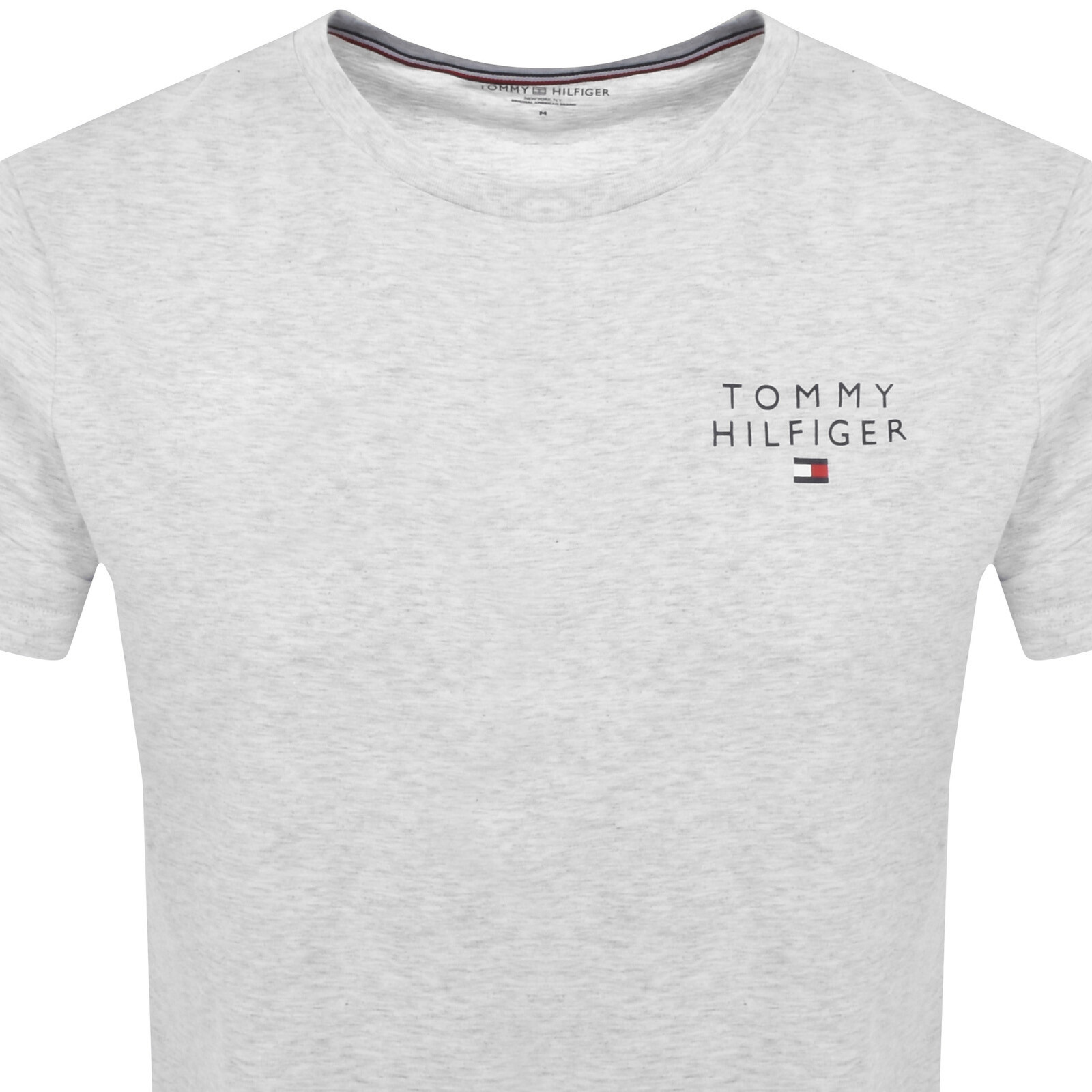 Shop Tommy Hilfiger Logo T Shirt Grey