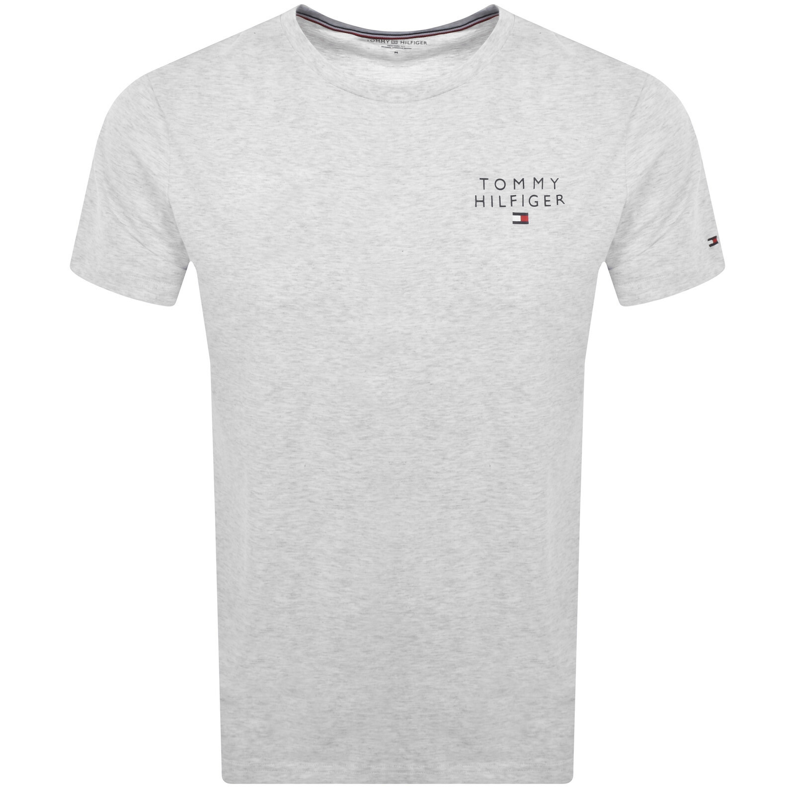 Shop Tommy Hilfiger Logo T Shirt Grey