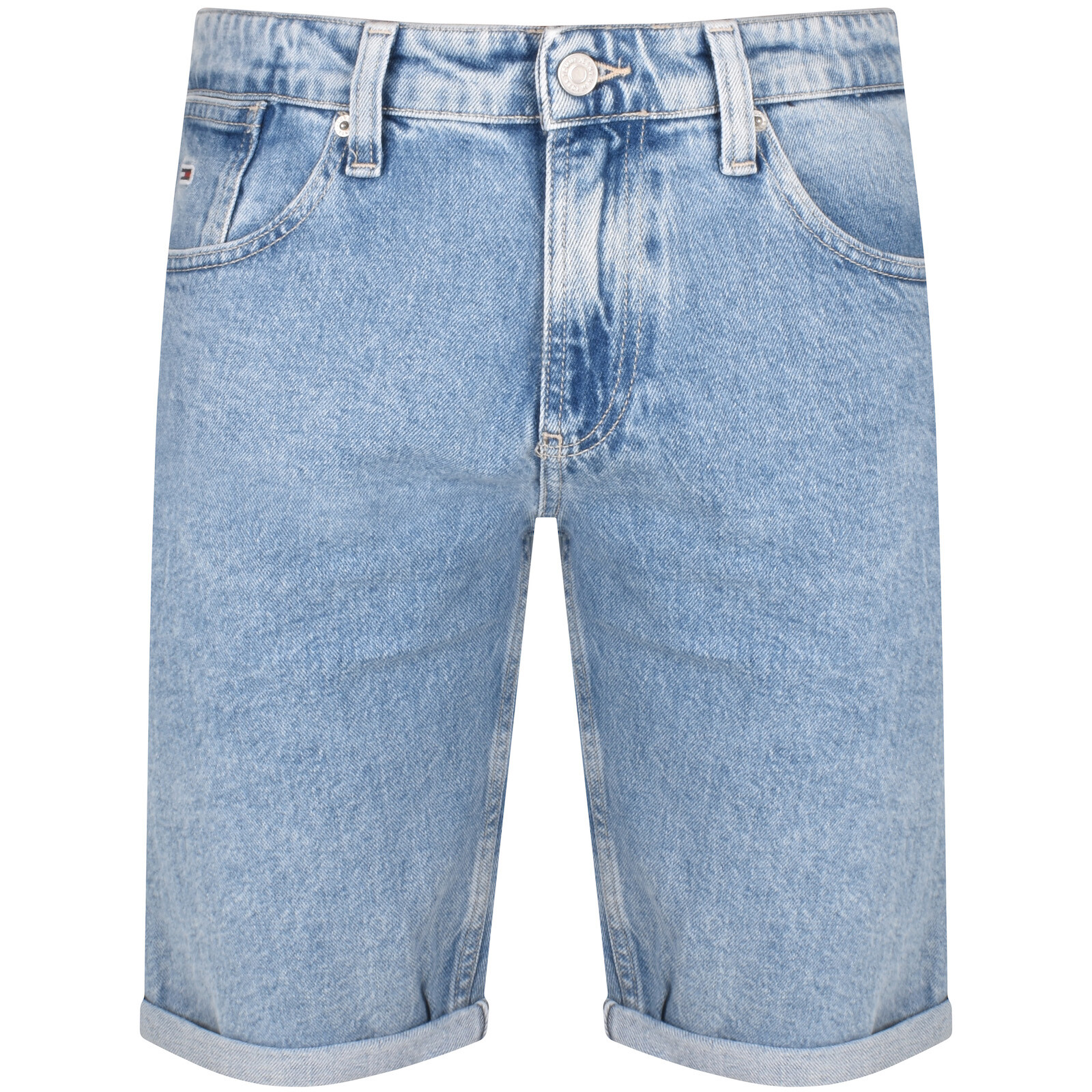 Shop Tommy Jeans Ronnie Shorts Light Wash Blue