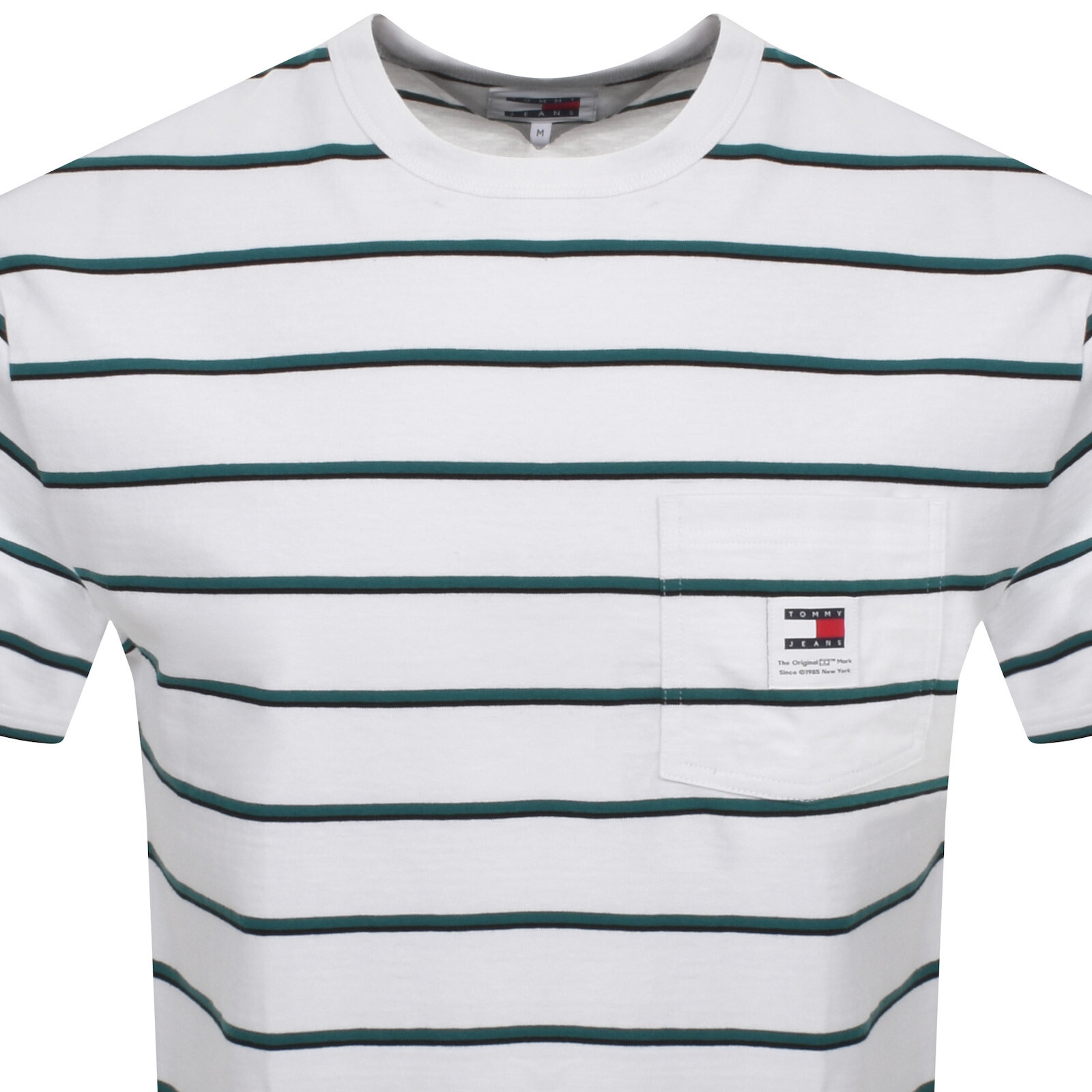 Shop Tommy Jeans Easy Stripe T Shirt White