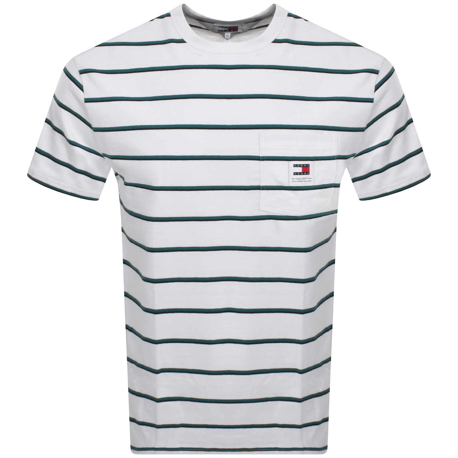 Shop Tommy Jeans Easy Stripe T Shirt White