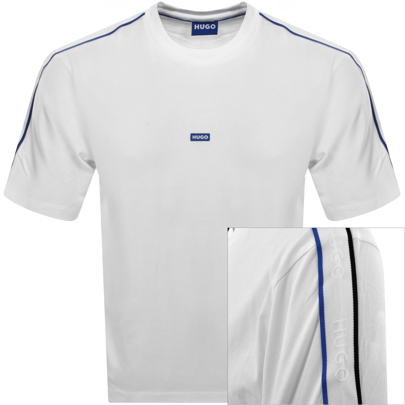 Shop Hugo Blue Neloy T Shirt White