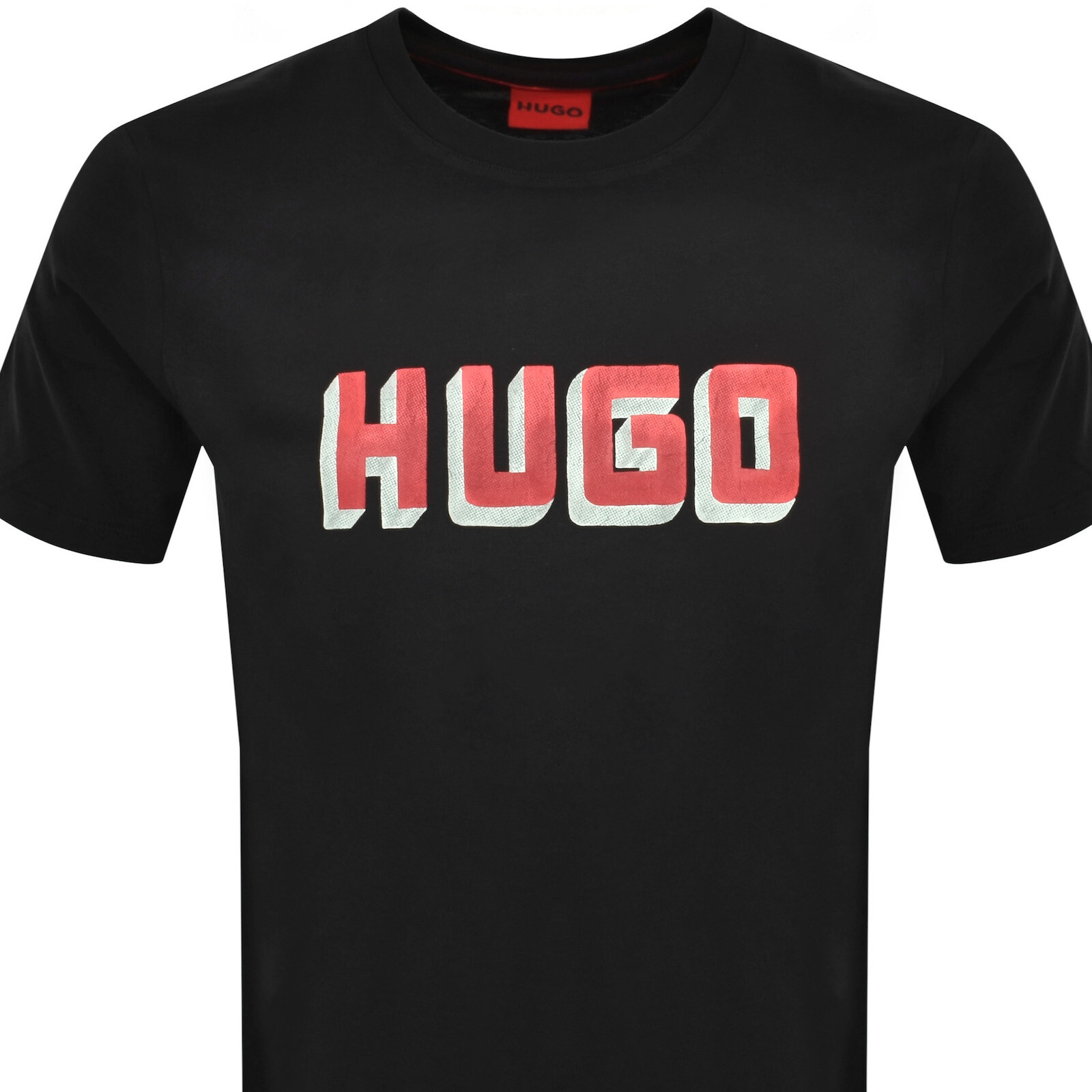 Shop Hugo Daqerio Crew Neck Short Sleeve T Shirt Black