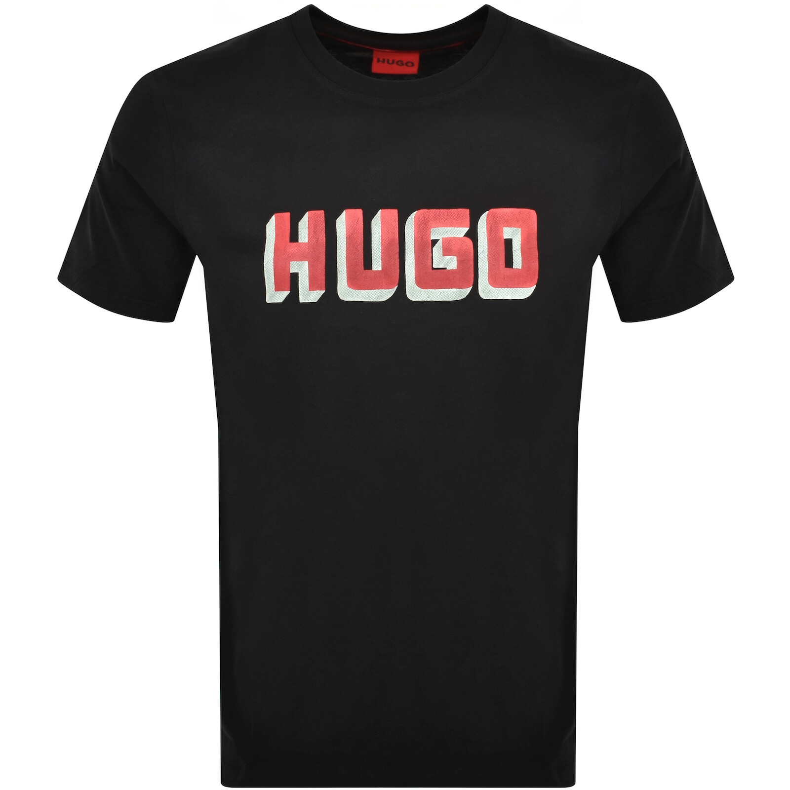 Shop Hugo Daqerio Crew Neck Short Sleeve T Shirt Black