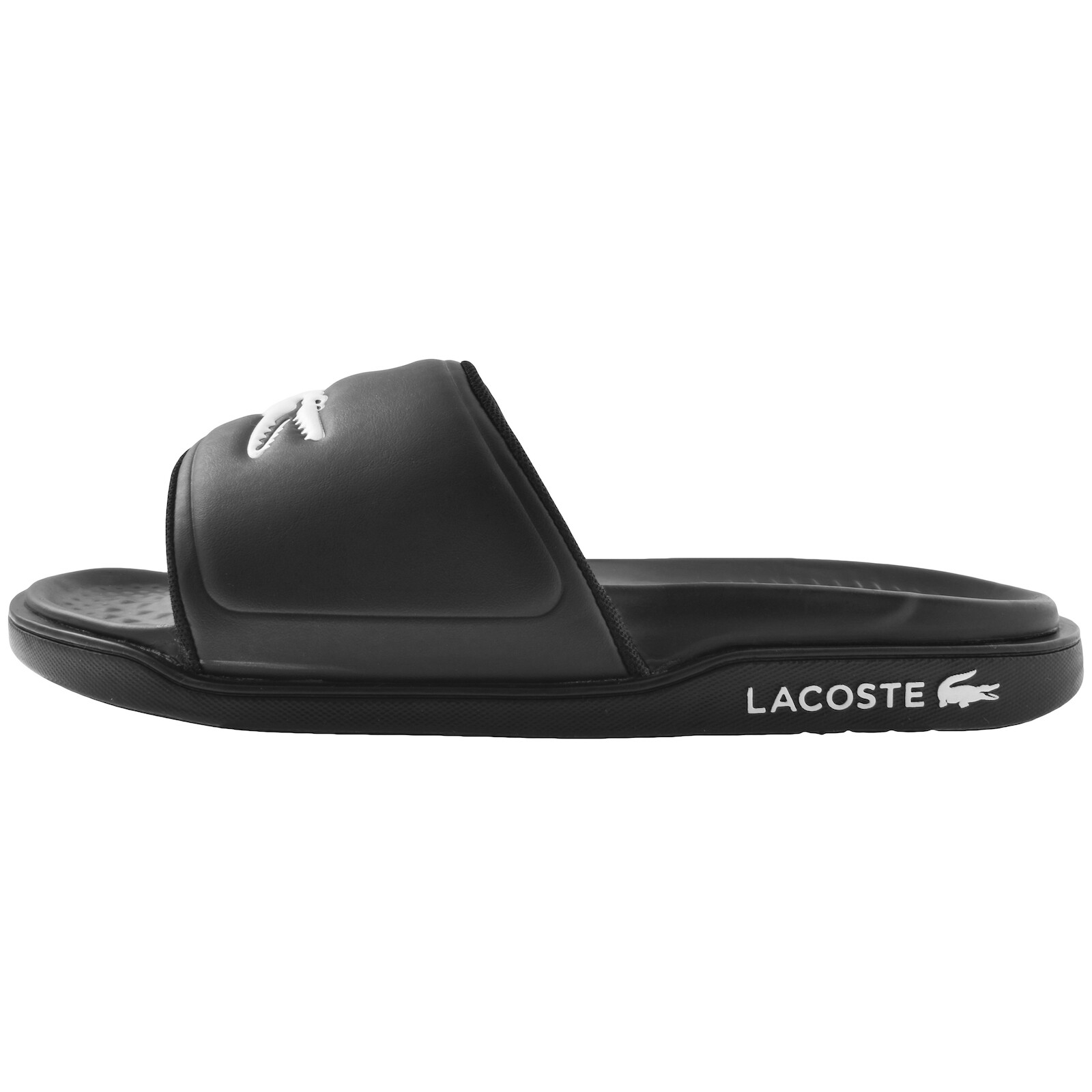 Shop Lacoste Serve Sliders Black