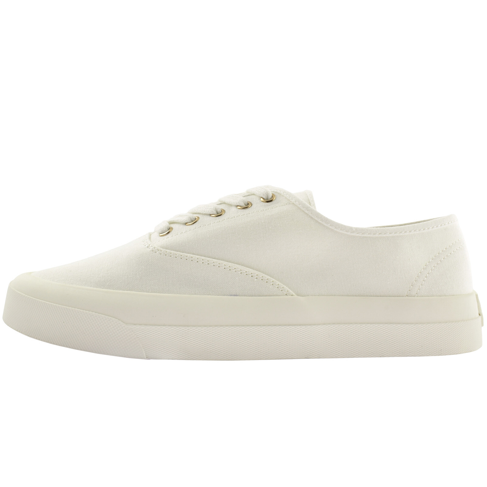 Shop Maison Kitsuné Maison Kitsune Canvas Trainers Off White