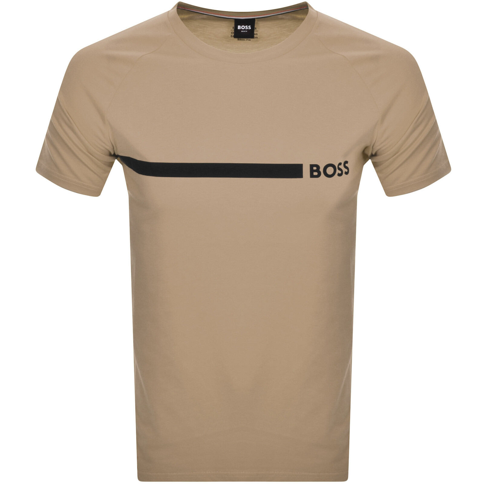 Shop Boss Business Boss Slim Fit T Shirt Beige