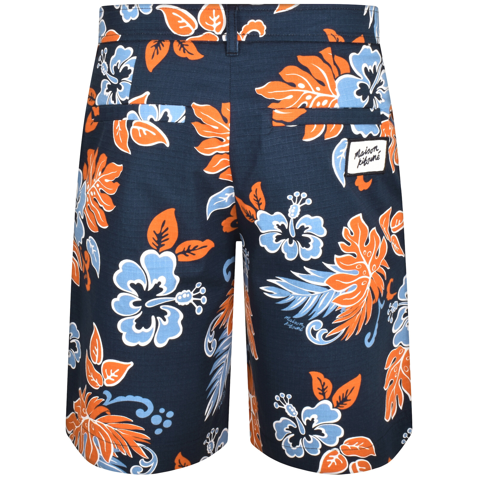 Shop Maison Kitsuné Maison Kitsune Board Shorts Navy
