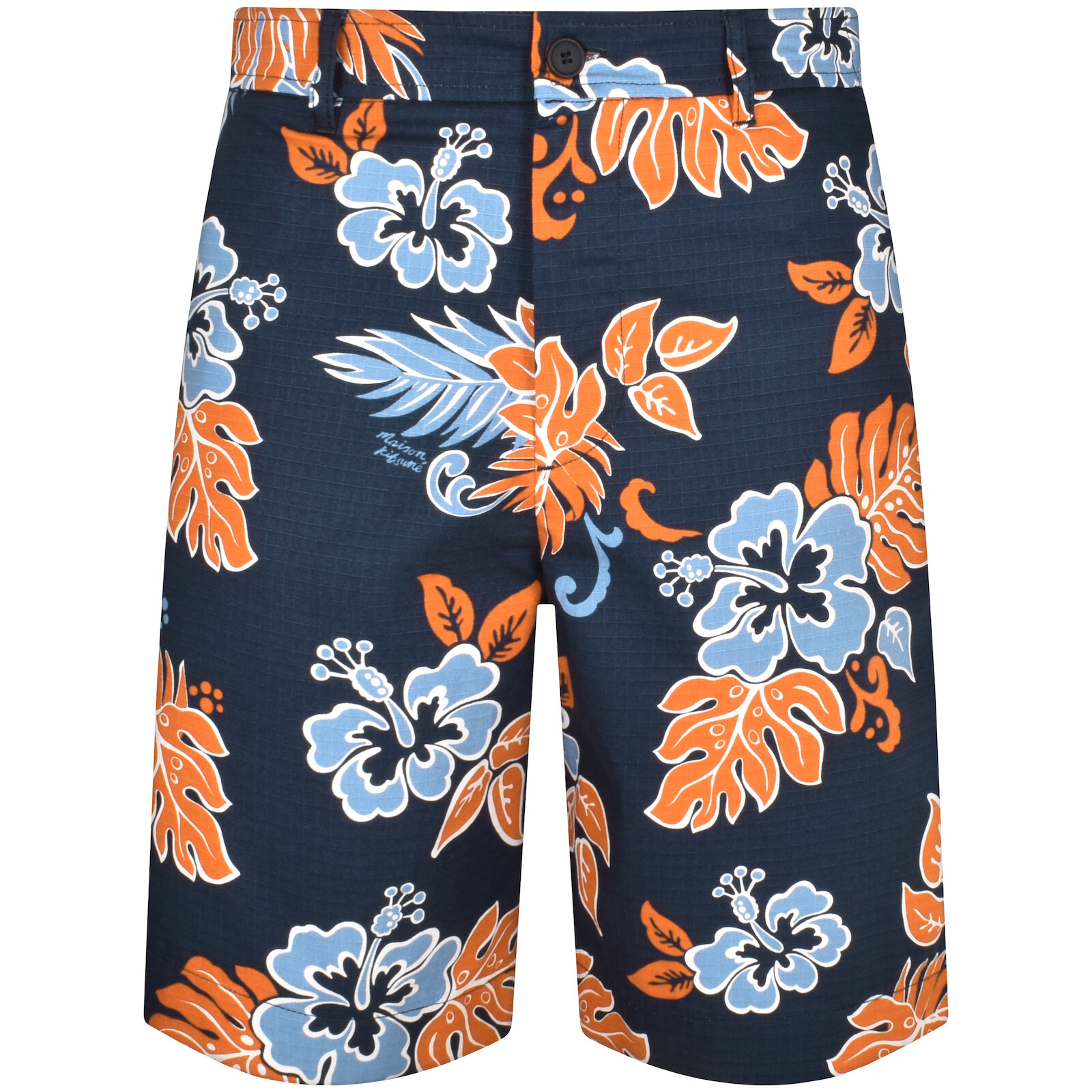 Shop Maison Kitsuné Maison Kitsune Board Shorts Navy