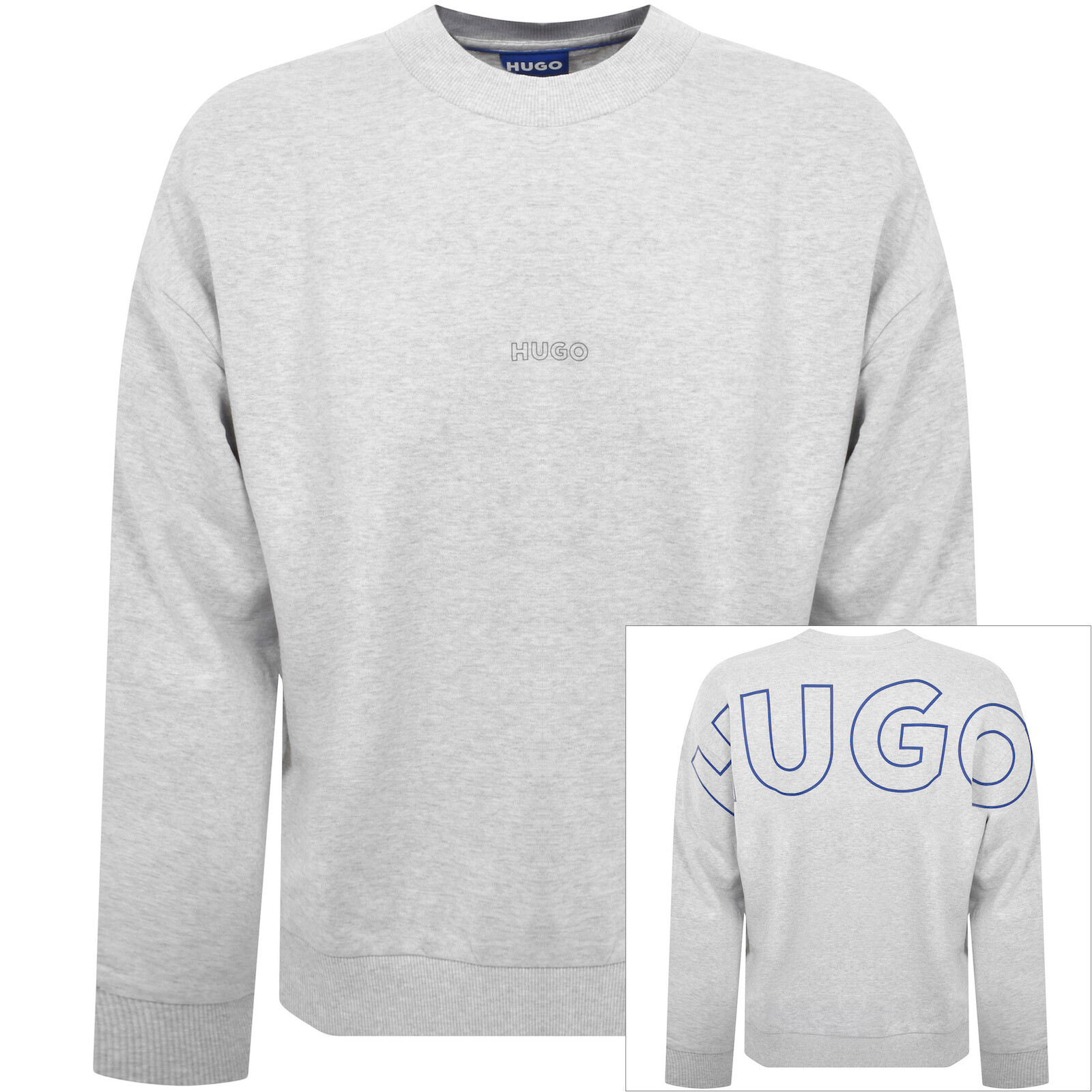 Shop Hugo Blue Noriche Sweatshirt Grey