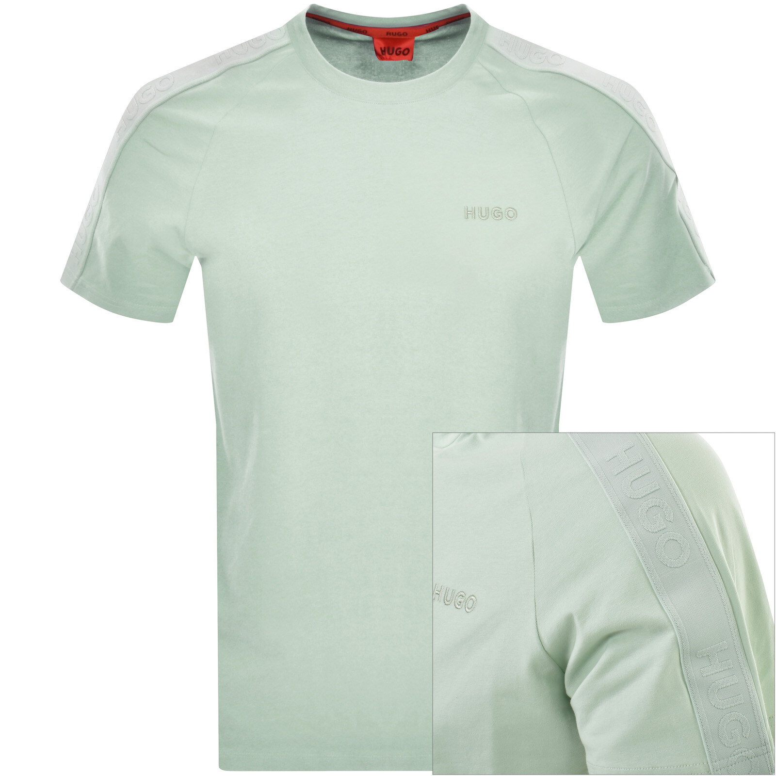 Shop Hugo Tonal Logo T Shirt Green