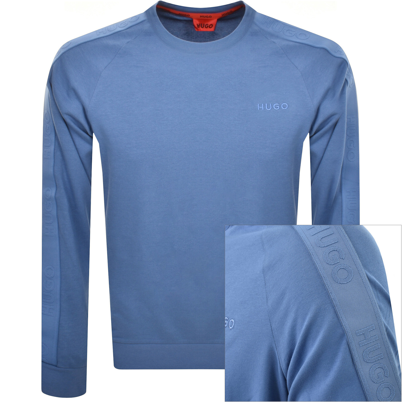 Shop Hugo Tonal Sweatshirt Blue