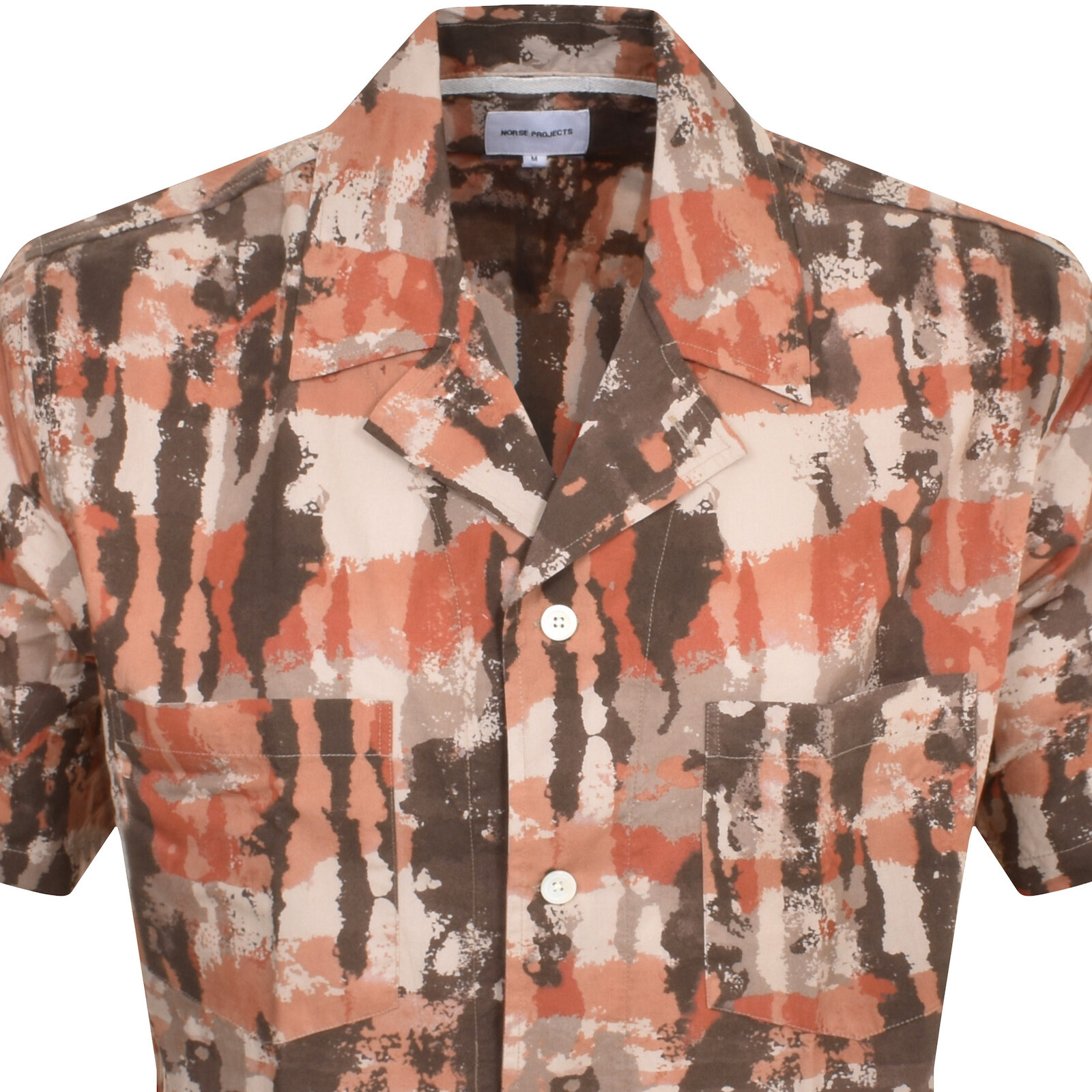 Norse Projects Mads Relaxed Print Shirt Red In Red