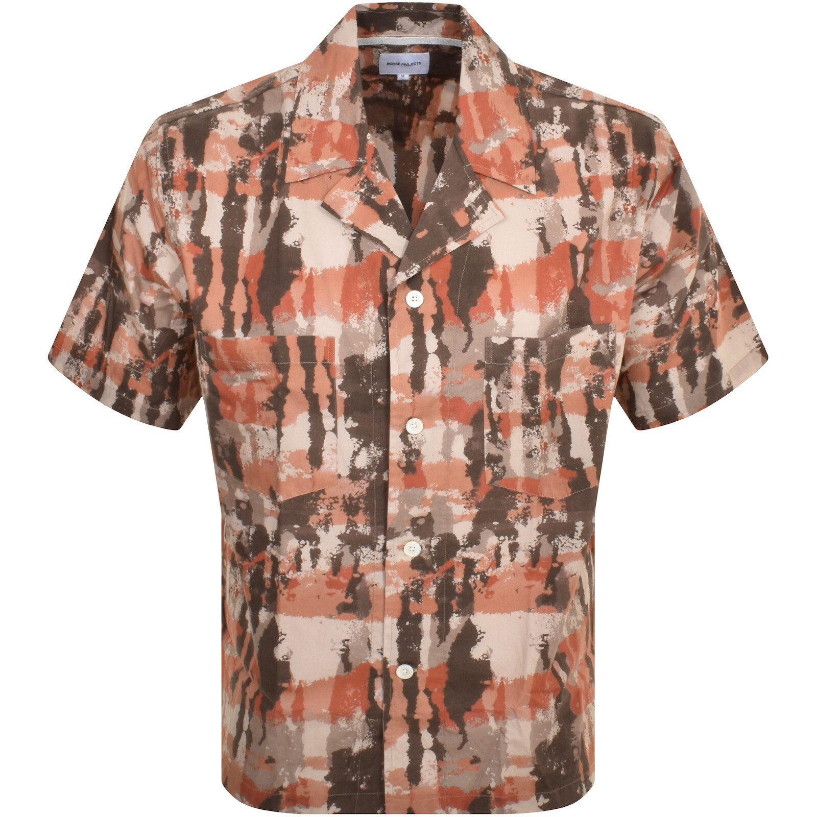 Norse Projects Mads Relaxed Print Shirt Red In Red