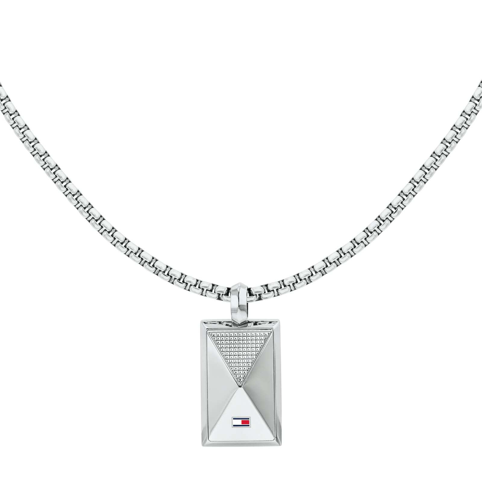 Shop Tommy Hilfiger Geometric Necklace Silver