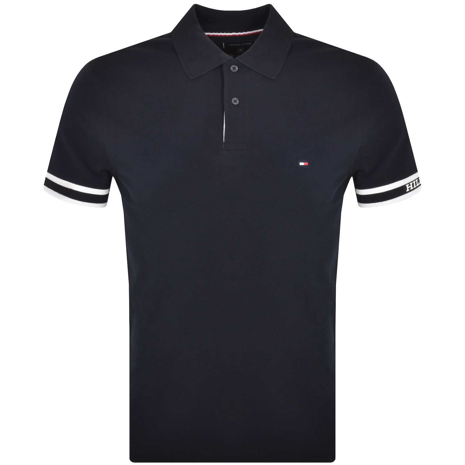 Shop Tommy Hilfiger Slim Fit Polo T Shirt Navy