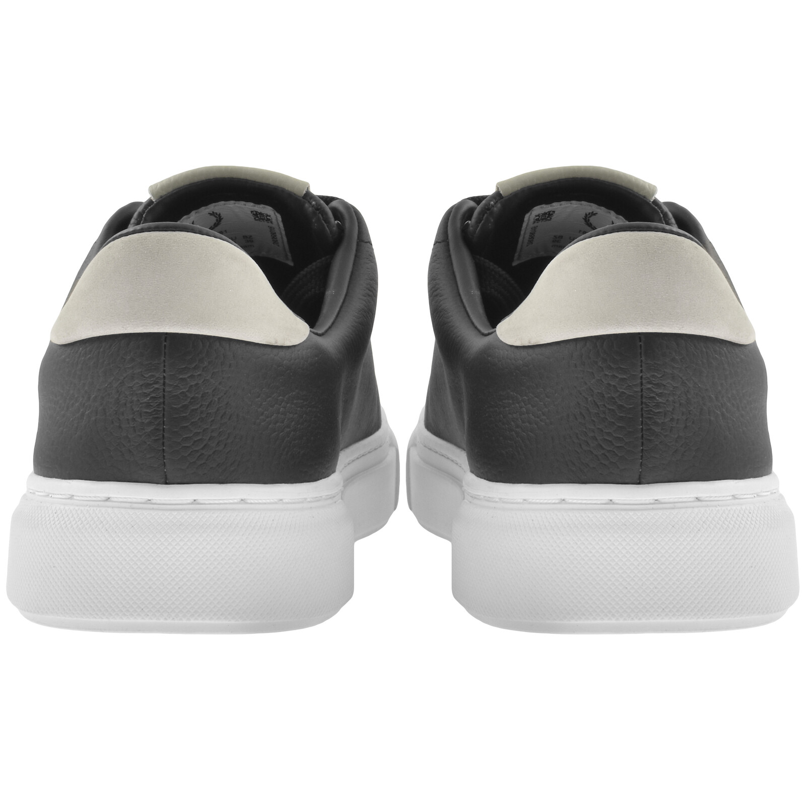 Fred Perry B71 Leather Nubuck Trainers Black | ModeSens